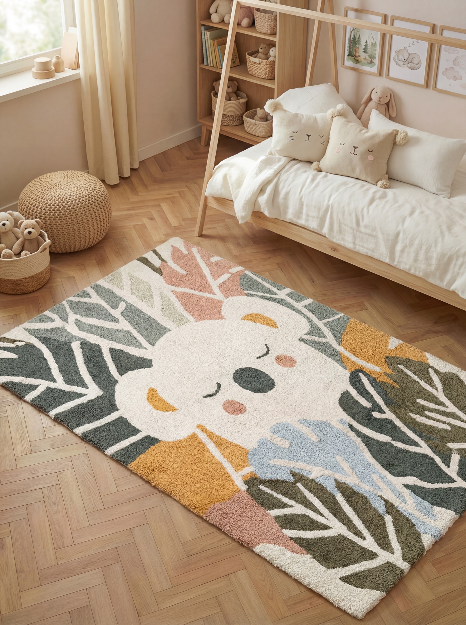 HANSE Home Kinderteppich »Tabea« rechteckig 10 mm Höhe Waschbar, Handgemacht, Weich, Rutschfest, Spielteppich Kinderzimmer