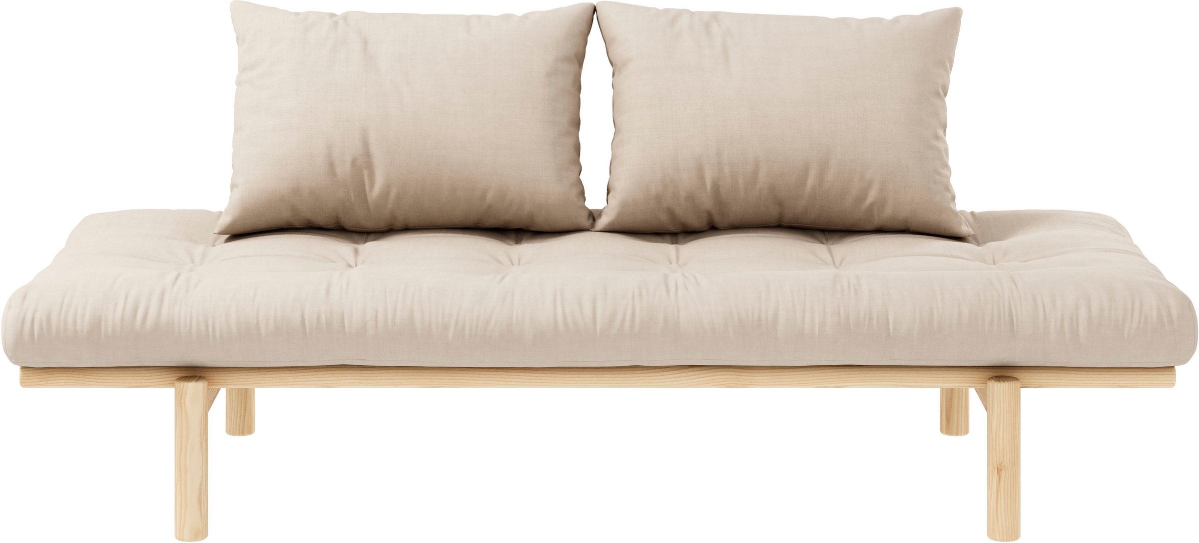Karup Design Daybett "Pace" Set, 2 Stk. tlg. aus massiven Kiefernholz, inkl. Futonmatratze