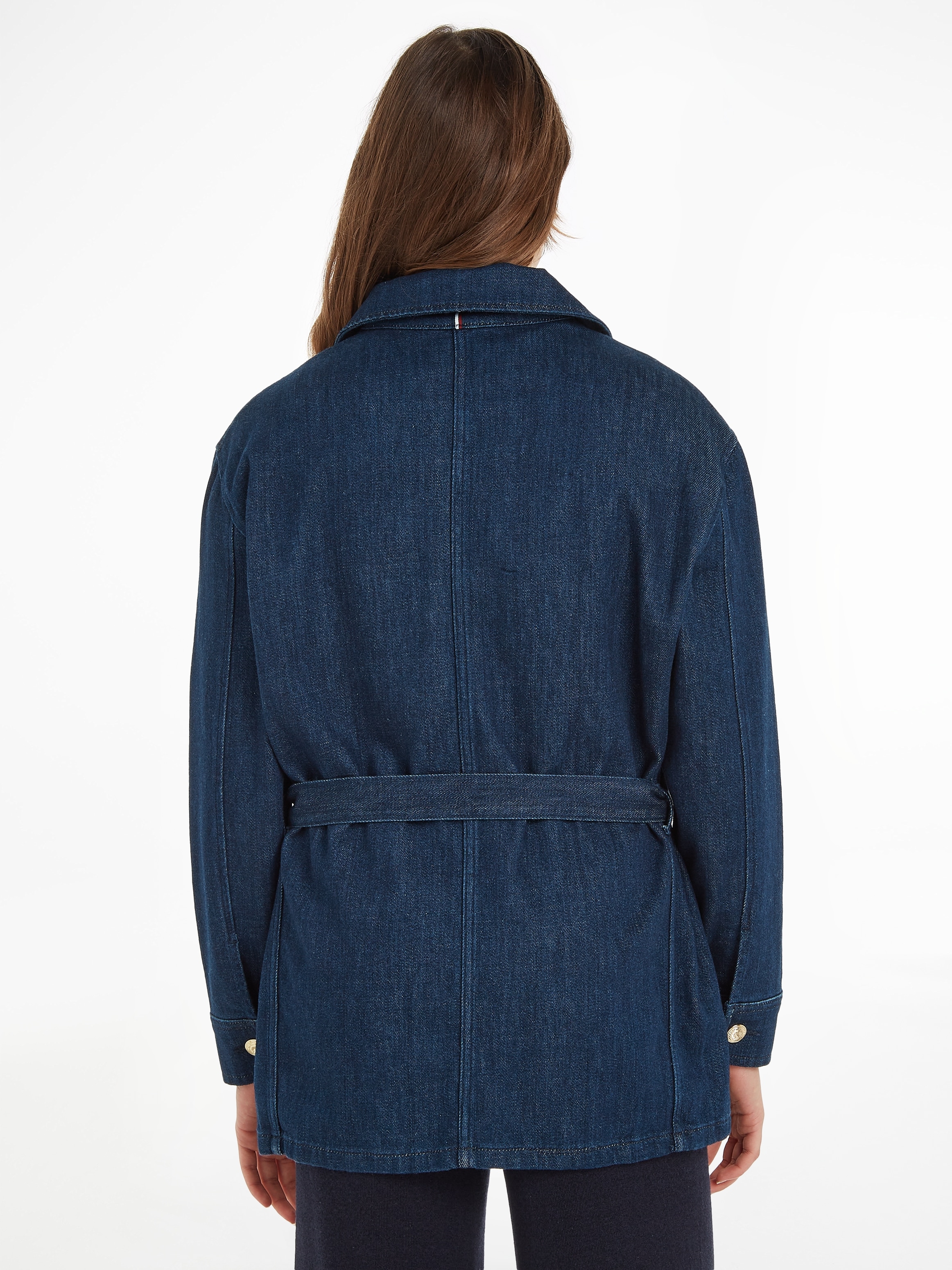 Tommy Hilfiger Jeansjacke »DNM BELTED JACKET NALA«, mit Bindegürtel