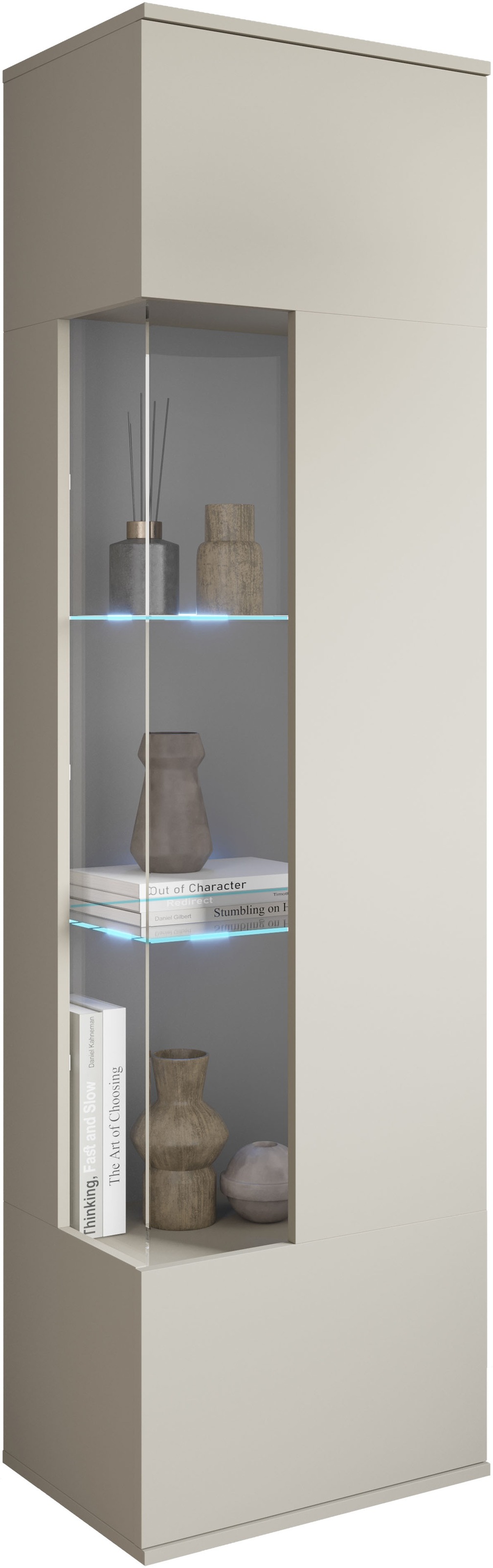 INOSIGN Vitrine »Kenia, stehend und hängend, Türanschlag wechselbar«, (1 St.), Vitrineschrank mit Glastüren 160 cm Höhe
