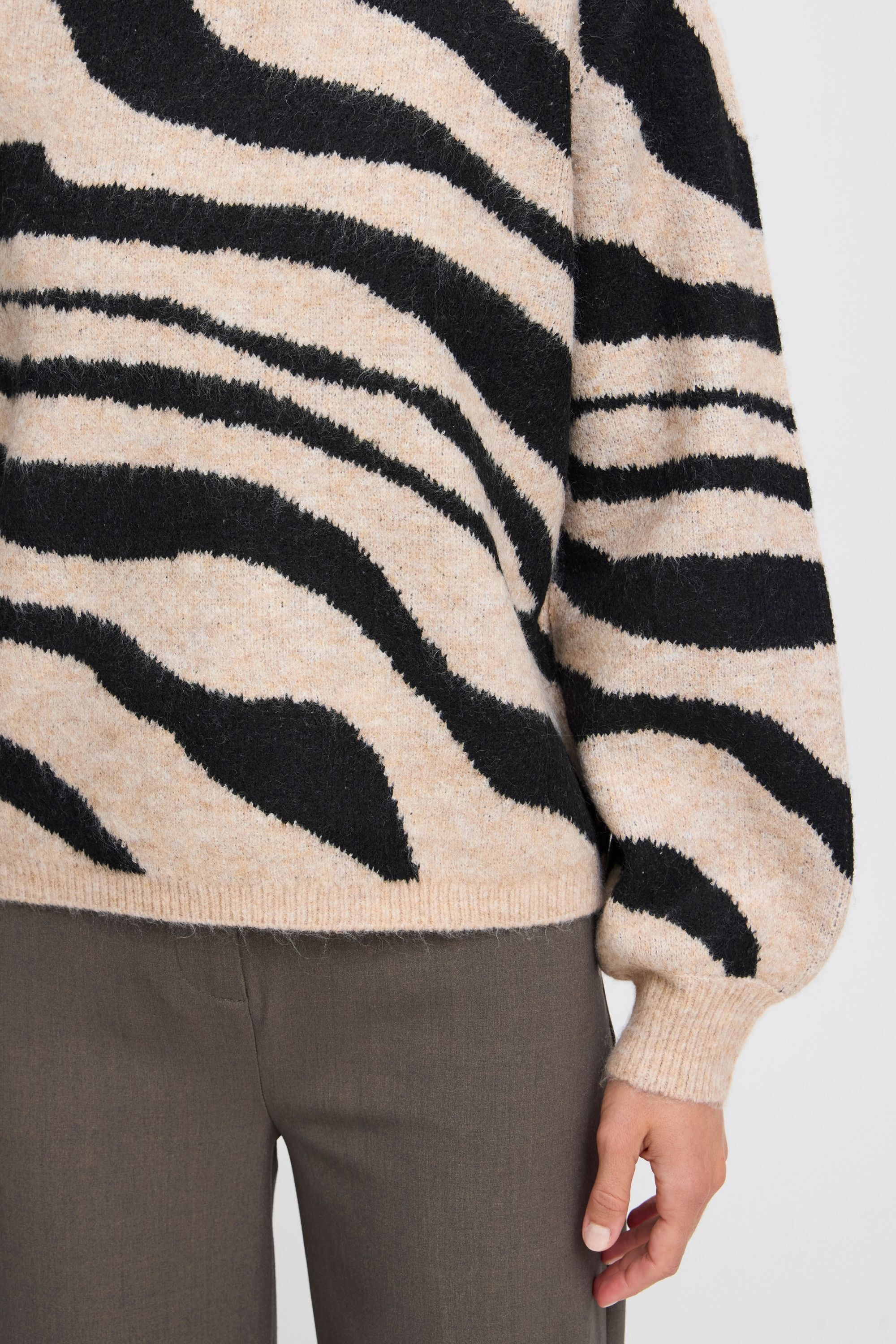 b.young Strickfleece-Pullover »Strickpullover BYBXMINYA ANIMAL JUMPER -«