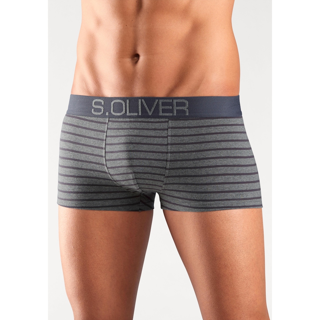 s.Oliver Boxer »Boxershorts für Herren«, (Packung, 4 St.), in Hipster-Form aus Baumwoll-Mix