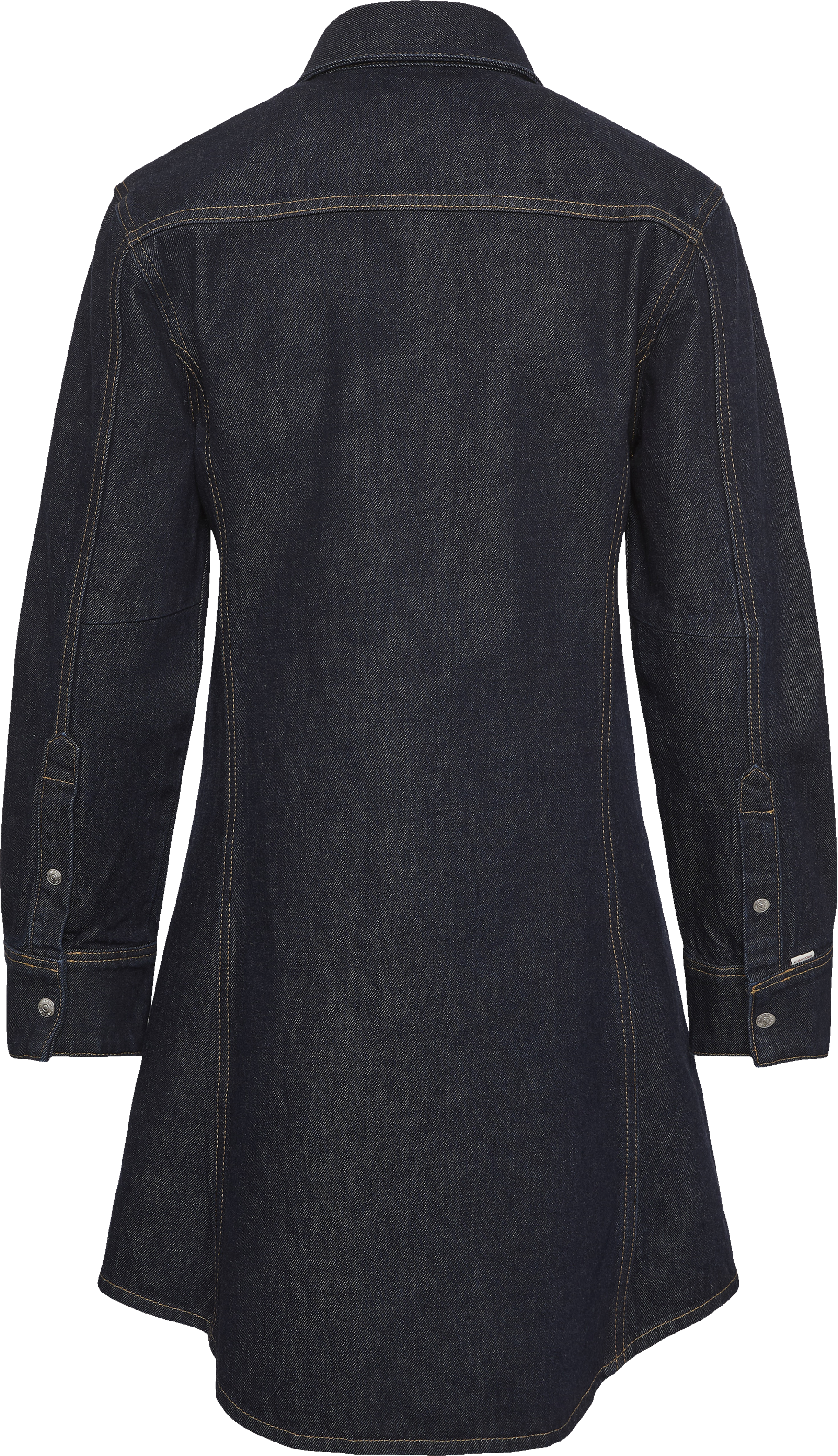 Calvin Klein Jeans Jeanskleid Ohne Tasche Regular fit mit Rundhalsausschnitt