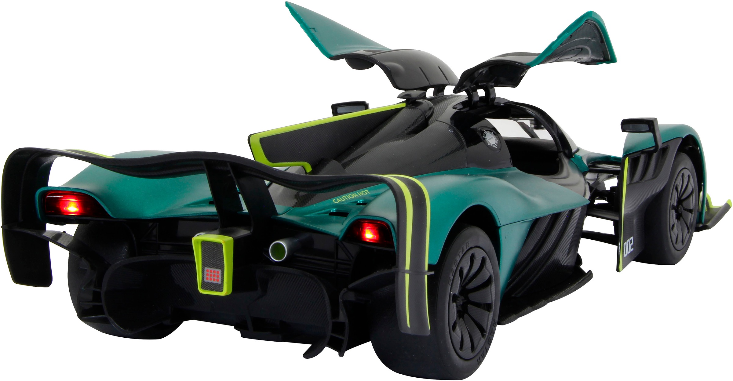 Jamara RC-Auto »Aston Martin Valkyrie AMR Pro, dunkelgrün, 2,4GHz, Tür manuell« mit LED Beleuchtung
