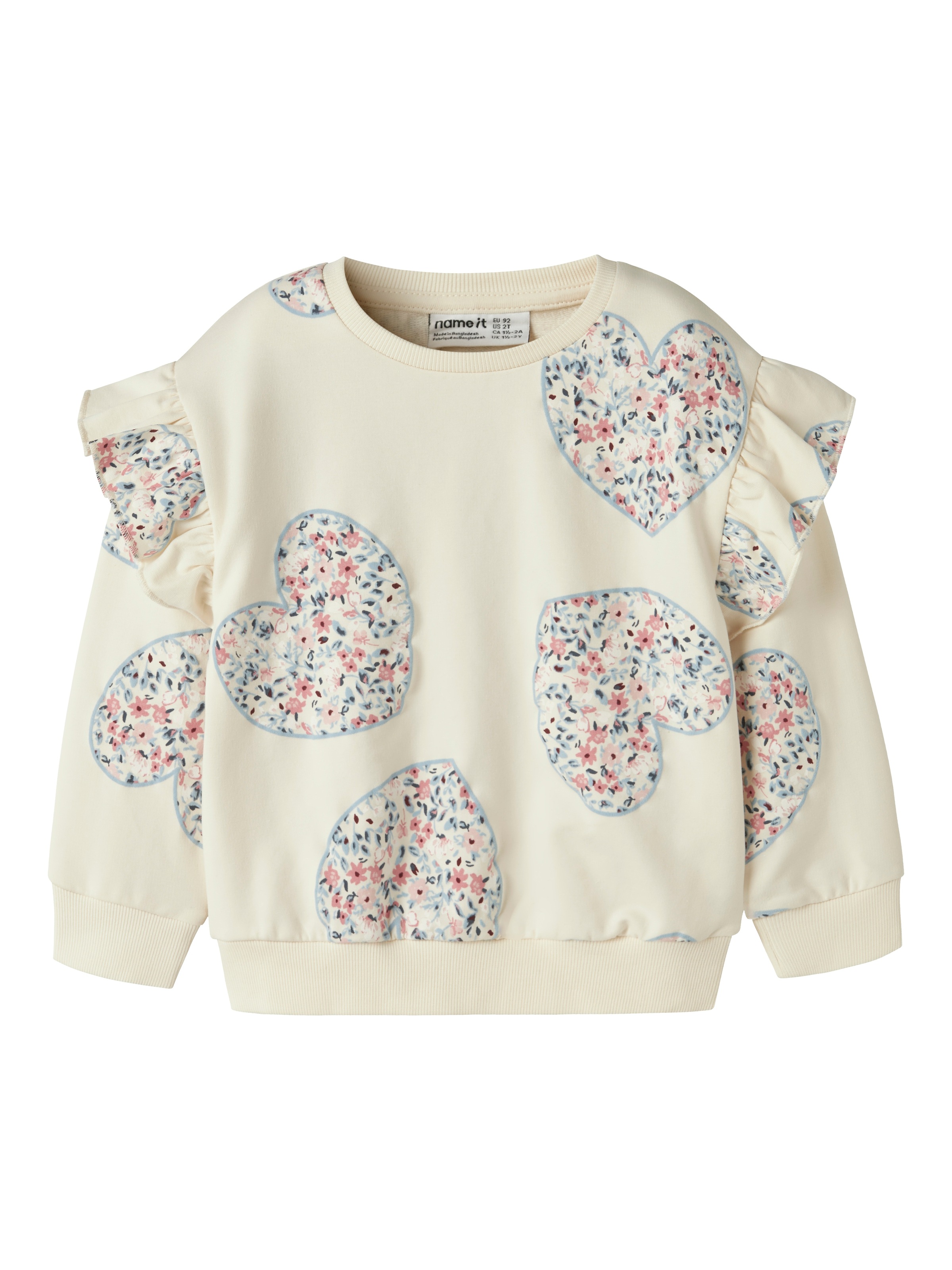 Name It Sweatshirt »NMFKIWILE LS NREG SWEAT UNB«, Baumwollmischung, regular fit

