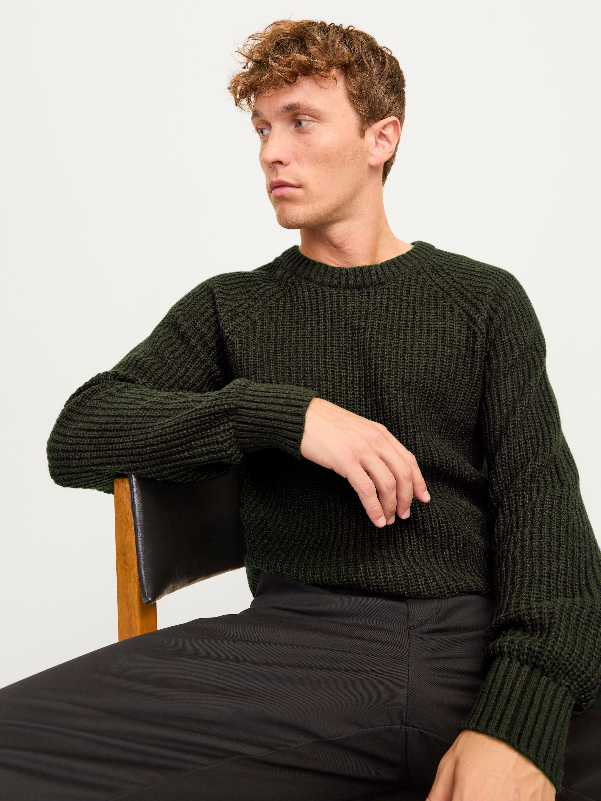 Jack & Jones Rundhalspullover »JJJONES KNIT CREW NECK«