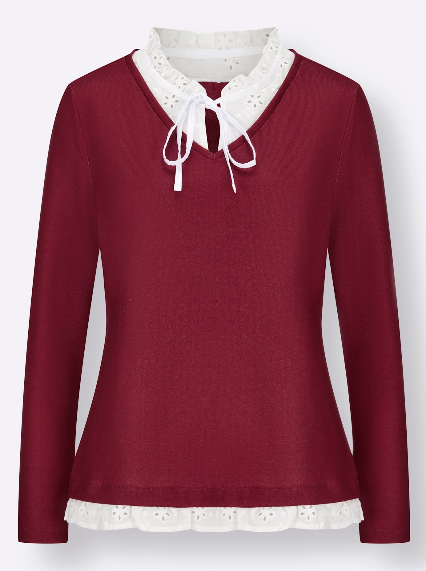 Inspirationen 2-in-1-Langarmshirt »2-in-1-Shirt«, (1 tlg.)
