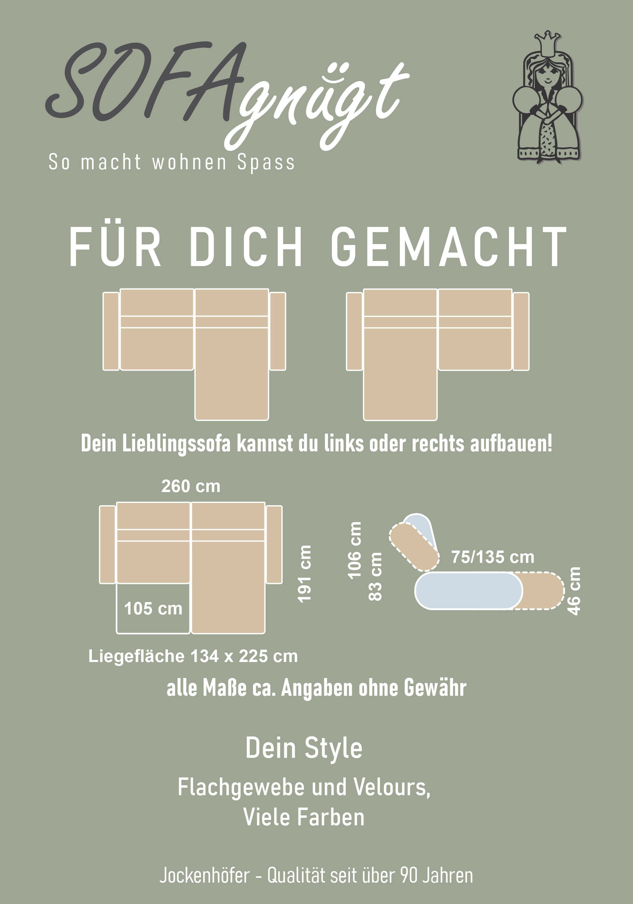 Jockenhöfer Gruppe Ecksofa »Zoom, L-Form, 140kg Belastbarkeit je Sitzplatz« 60cm elektromotorische Sitztiefenverstellung,USB-Ladeports,Kopfstützen