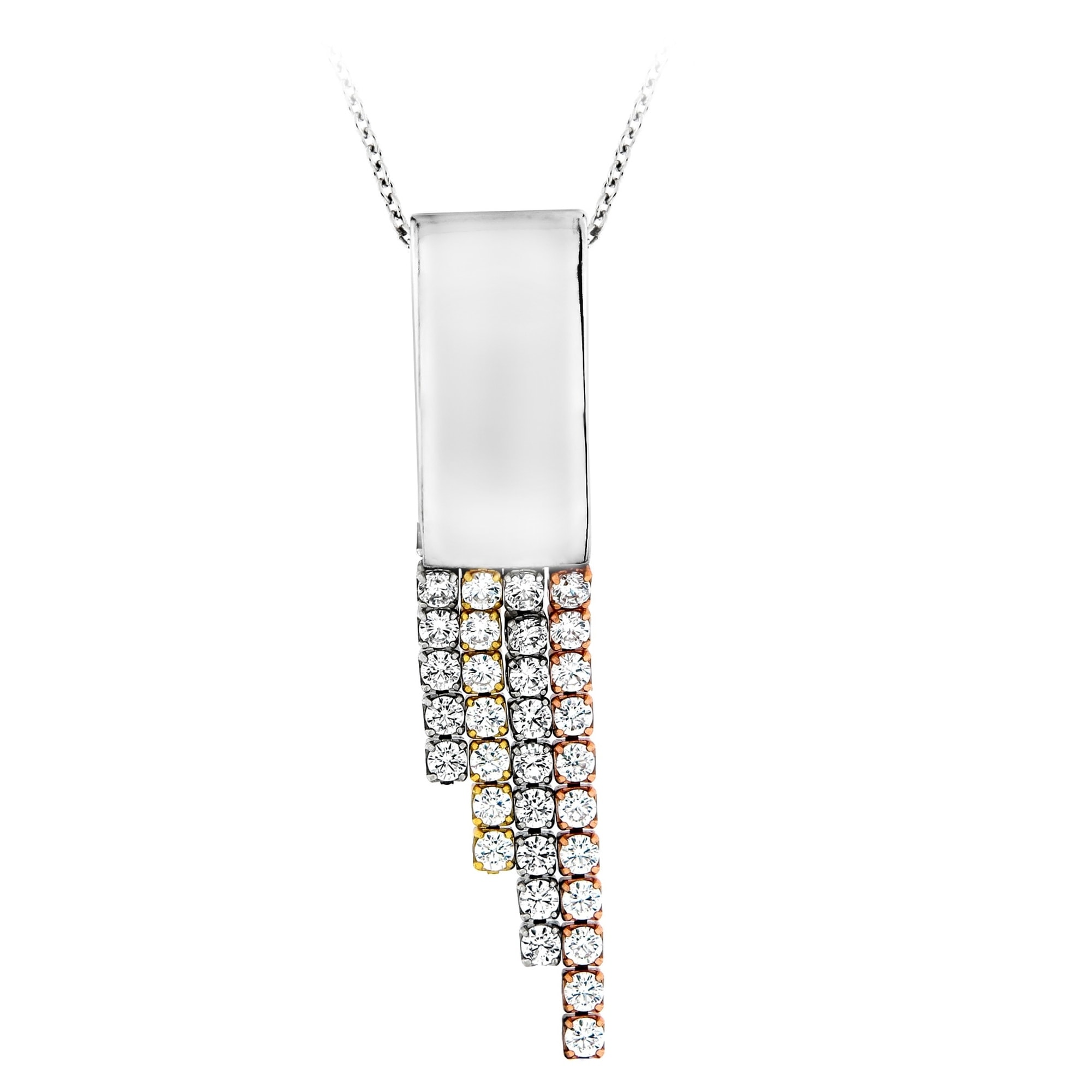 Smart Jewel Kette mit Anhänger »Kette Zirkonia Steine als Behang, Silber 925«  online bei UNIVERSAL