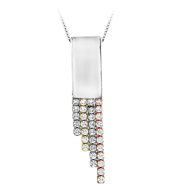 Smart Jewel Kette mit Anhänger »Kette Zirkonia Steine als Behang, Silber 925«  online bei UNIVERSAL