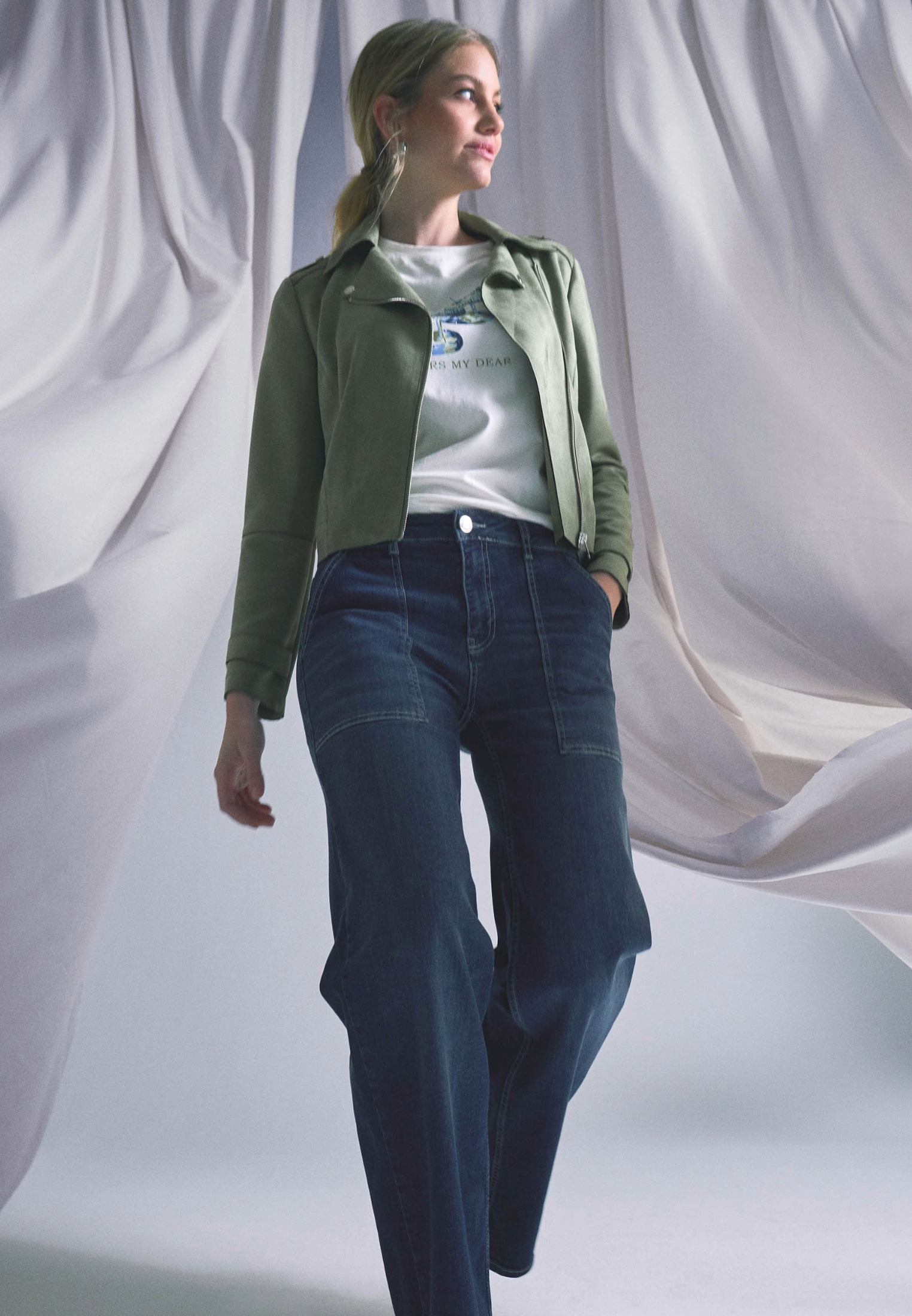 Zero Webhose »Jeans Style WITNEY Wide Leg 32 Inch«
