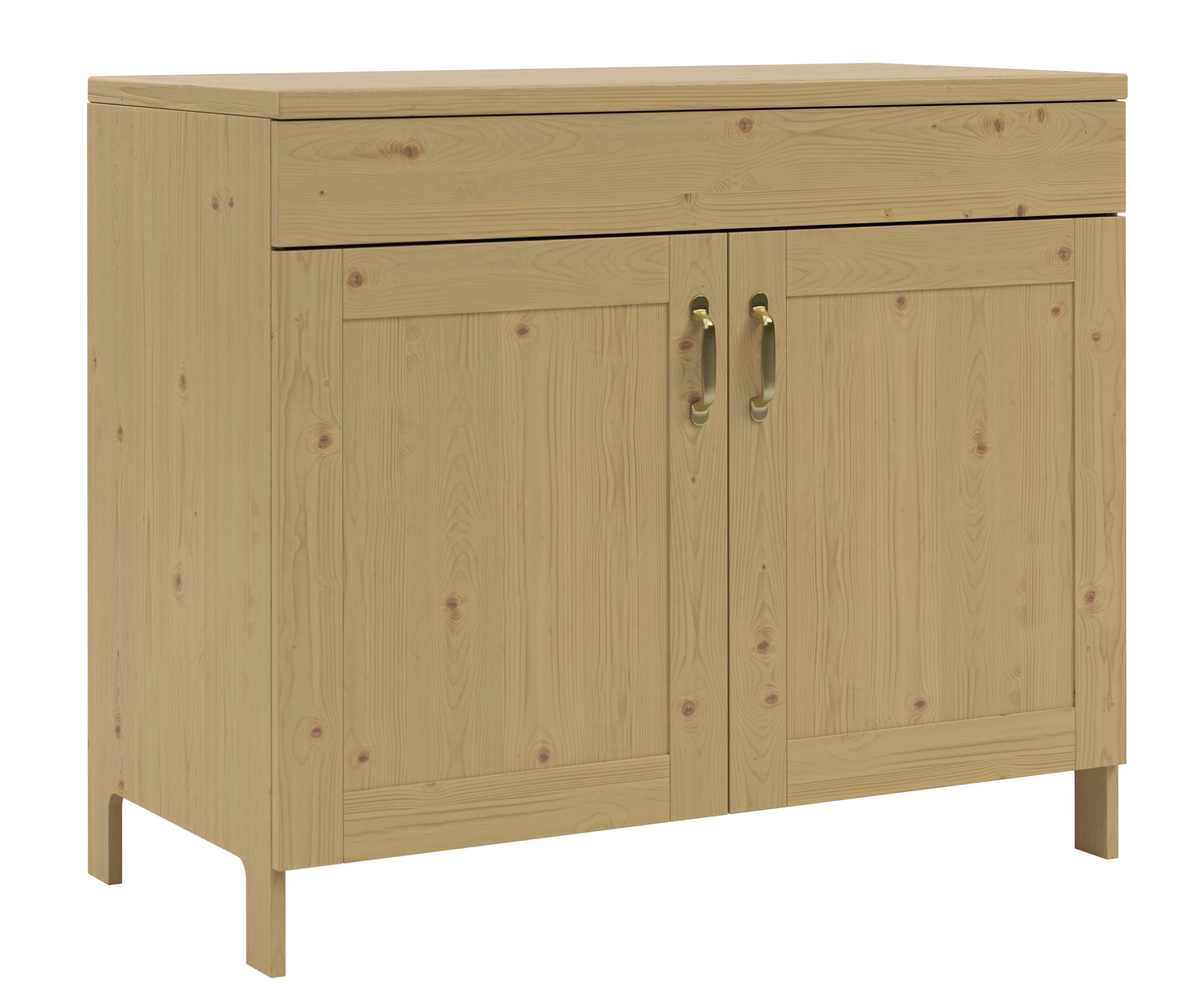 Home affaire Spülenschrank »Alba«, (1 St.), Breite 100 cm, Kiefer massiv, 2 Türen