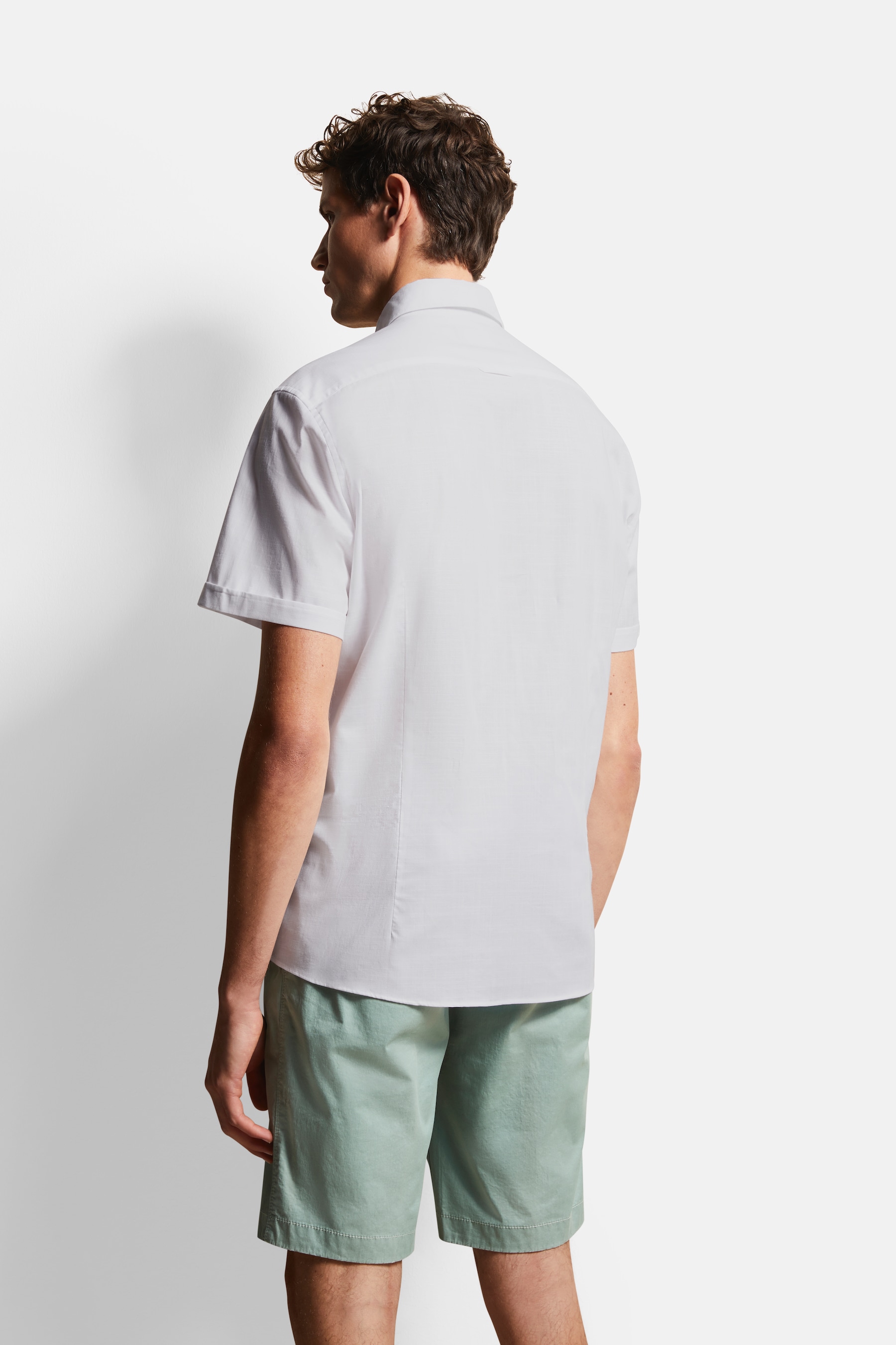 bugatti Kurzarmhemd mit feiner Struktur