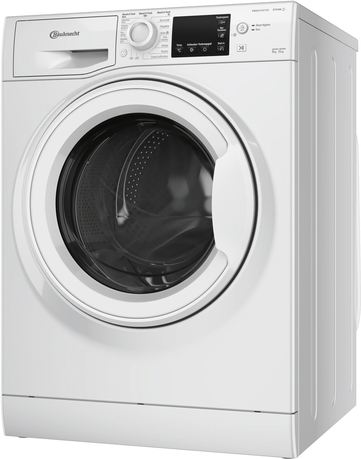 BAUKNECHT Waschtrockner »WT SUPER ECO 86 43 N« 8 kg /6 kg 75 dB(A)
