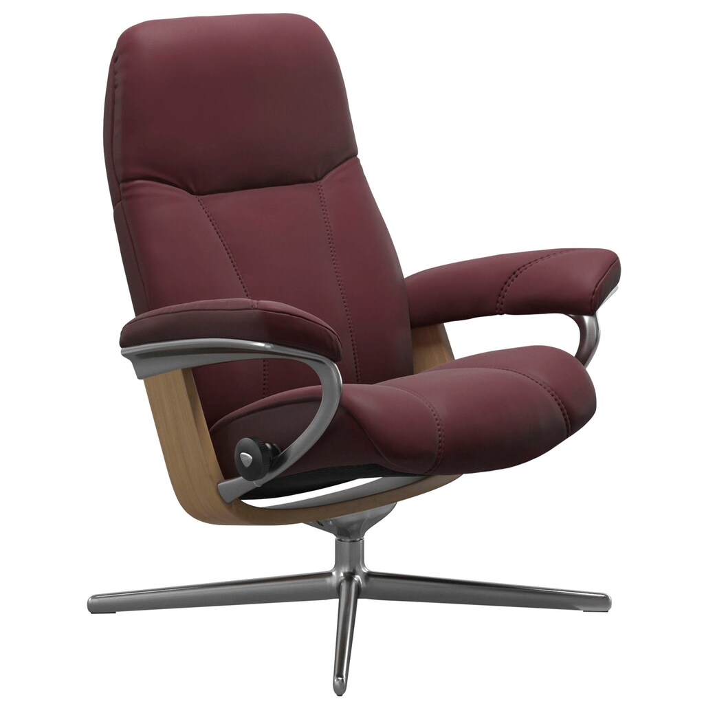 Stressless® Relaxsessel »Consul«, mit Cross Base, Größe S, M & L, Holzakzent Eiche