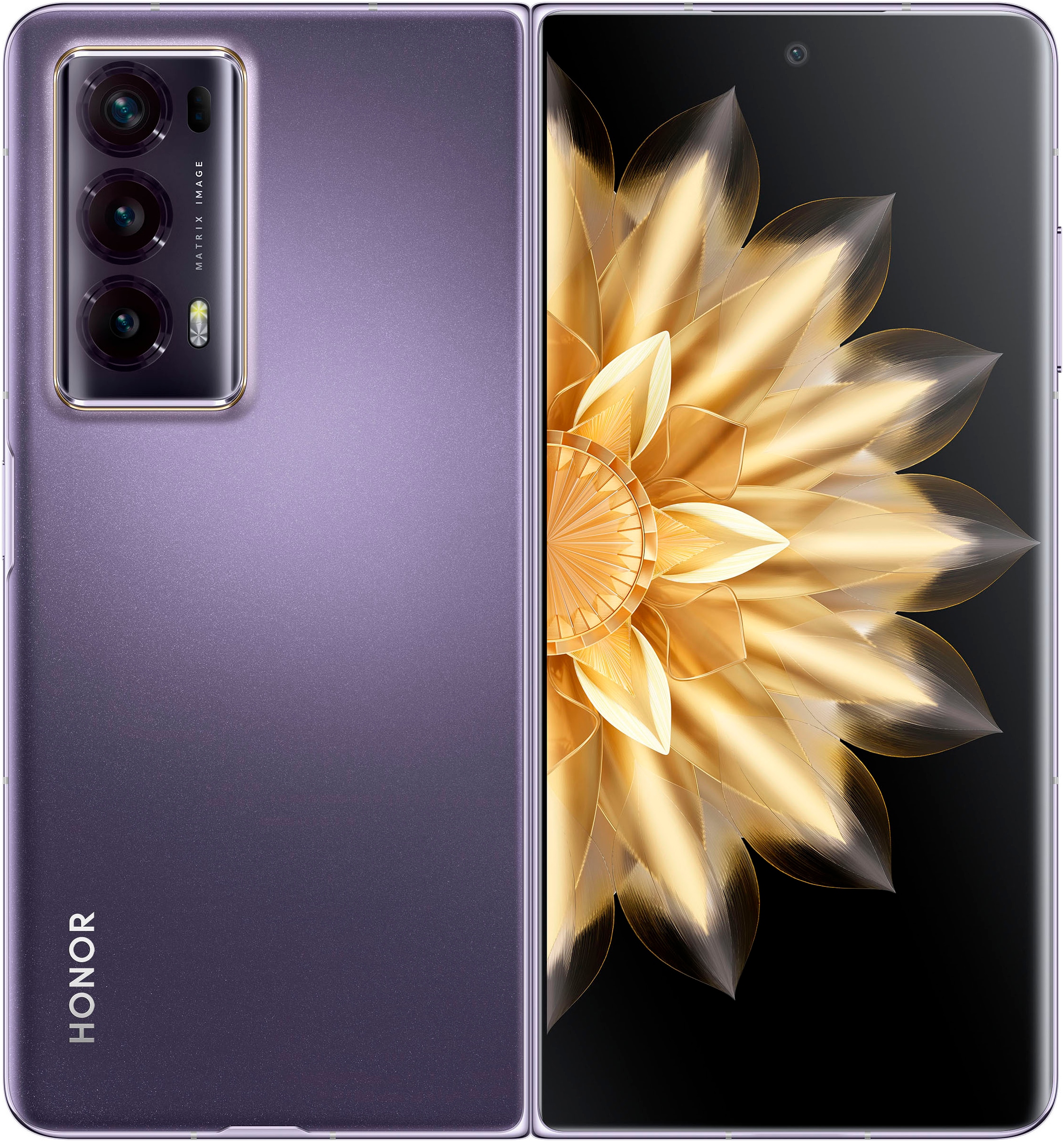 Smartphone »HONOR Magic V2«, lila, 20,11 cm/7,92 Zoll, 512 GB Speicherplatz, 50 MP Kamera