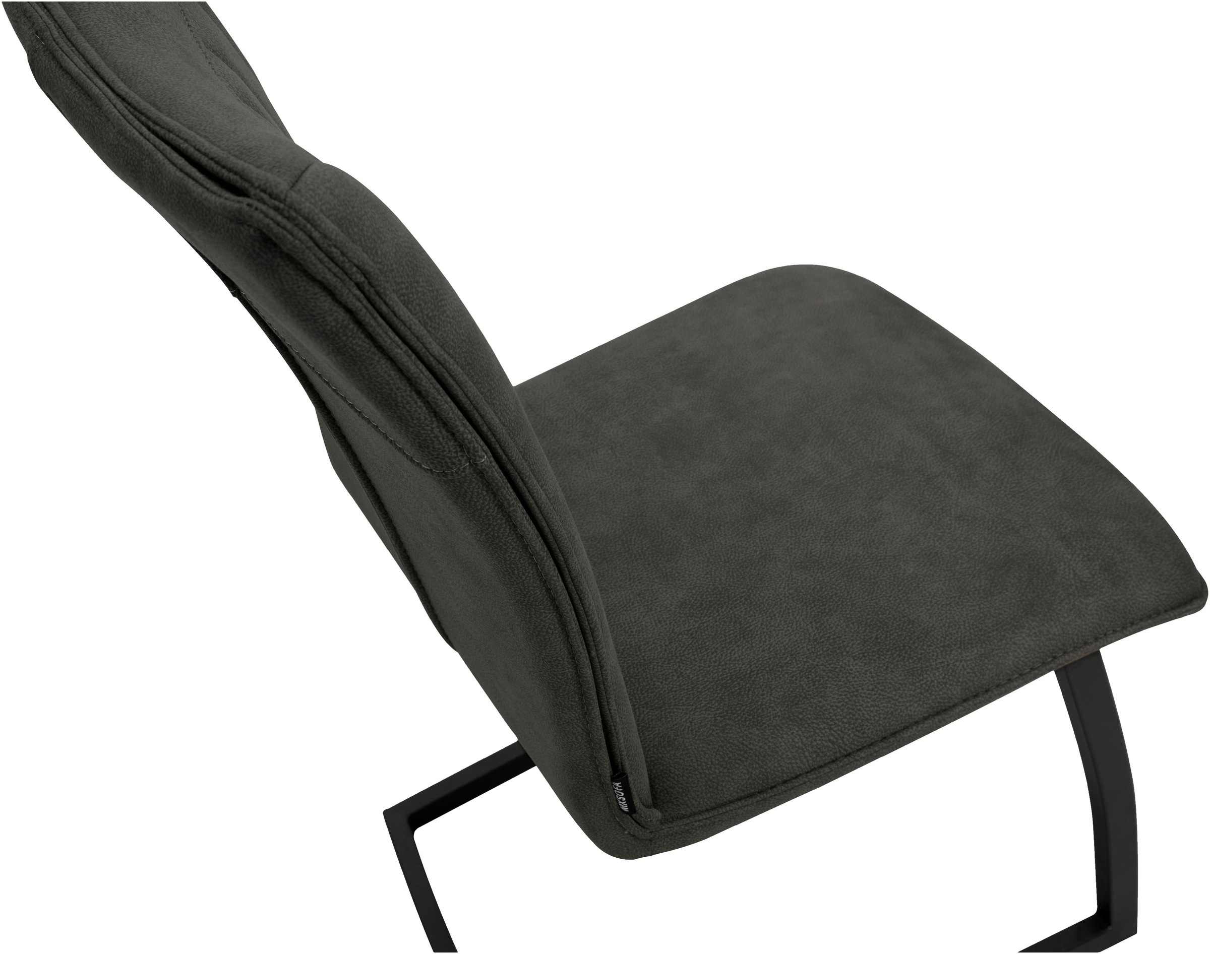 OMG Design Freischwinger »Amara«, (Set), 2 St., Stoff, Esszimmerstuhl, Küchenstuhl, pflegeleichter Bezug