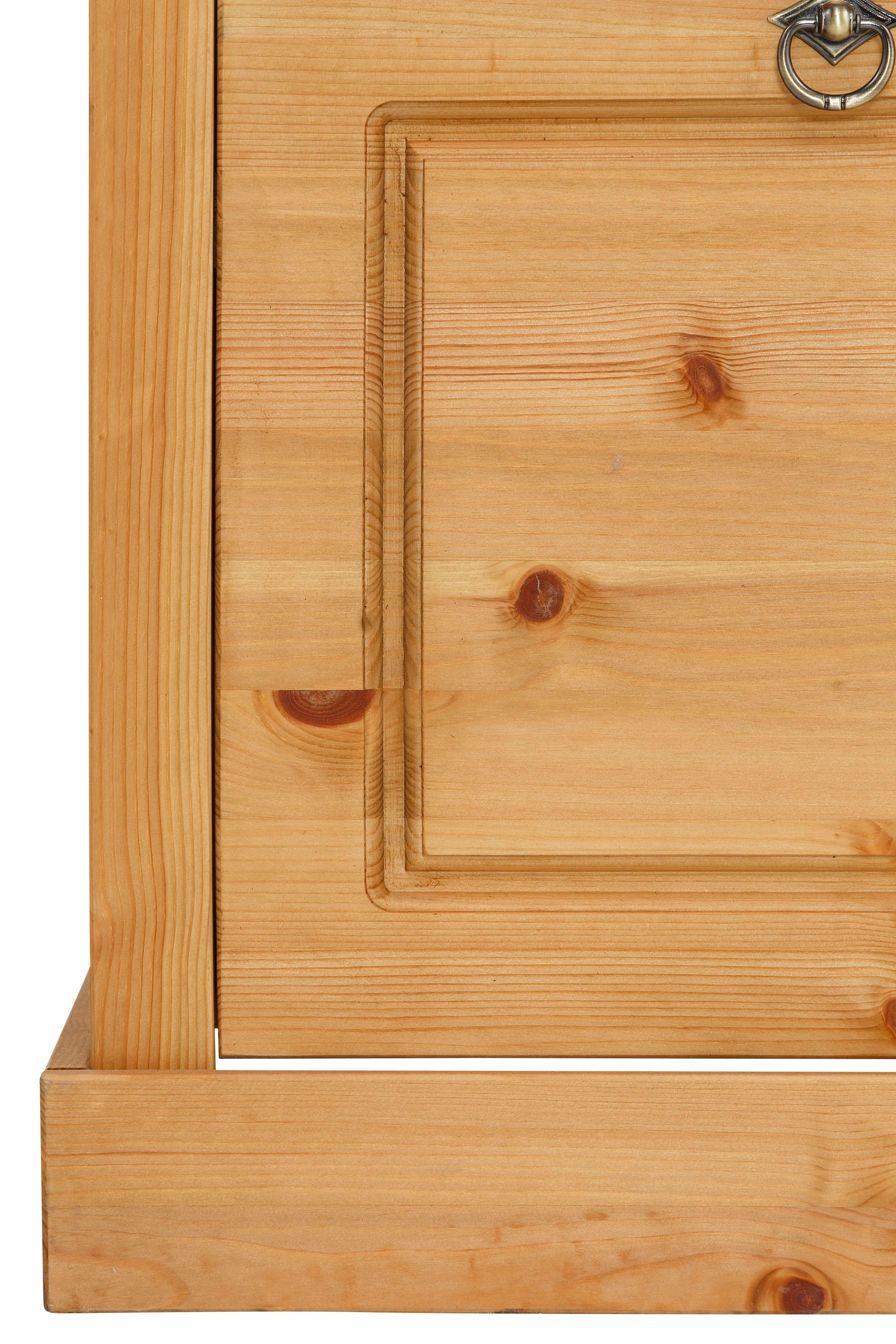 OTTO home Schuhschrank »Basilico« aus massiver Kiefer, FSC®, Breite 90 cm, mit Schublade, Kassettenoptik