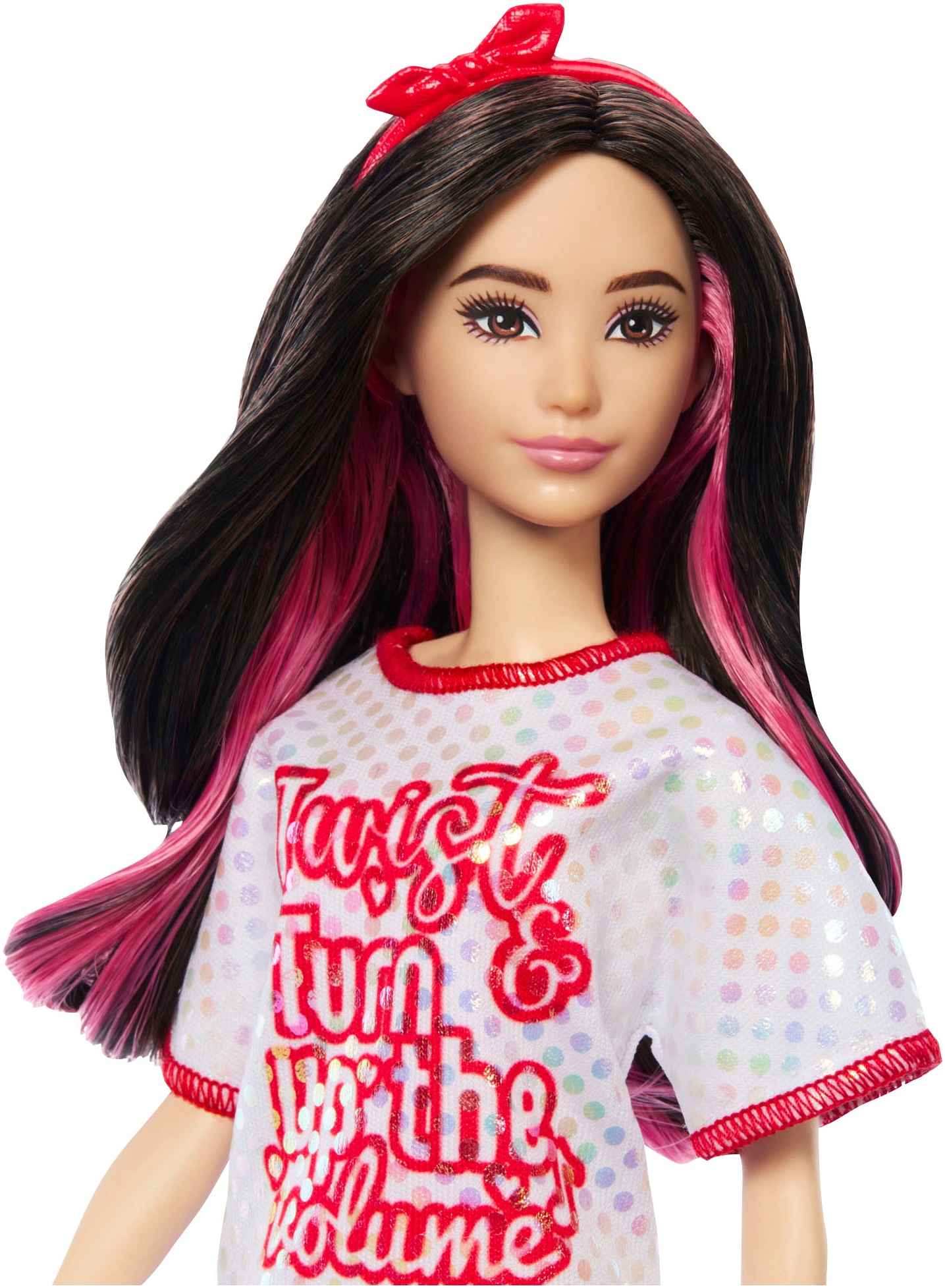 Barbie Anziehpuppe »Fashionistas, Red Mesh Dress«