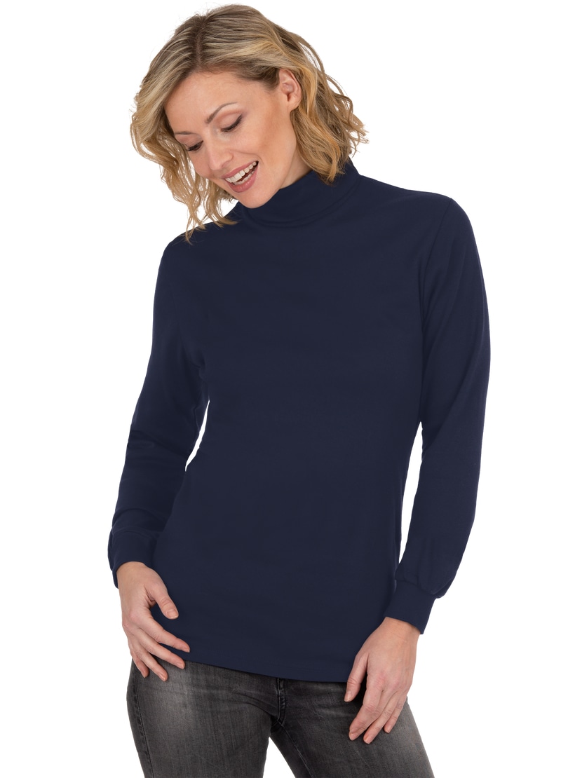 Trigema Rollkragenshirt »TRIGEMA Langarm Ski- und Sport-Rollkragenpullover«, (1 tlg.)
