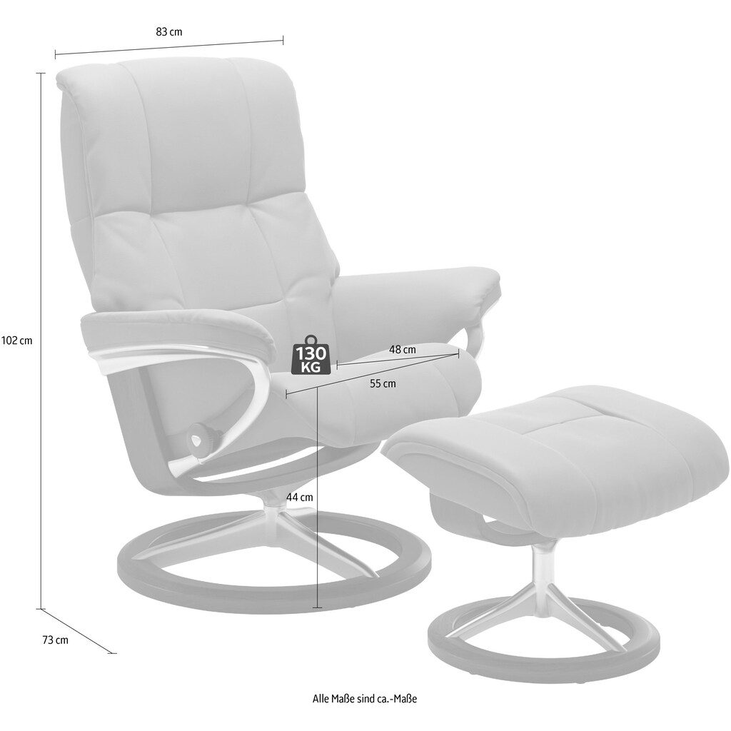 Stressless® Relaxsessel »Mayfair«, mit Signature Base, Größe S, M & L, Gestell Braun