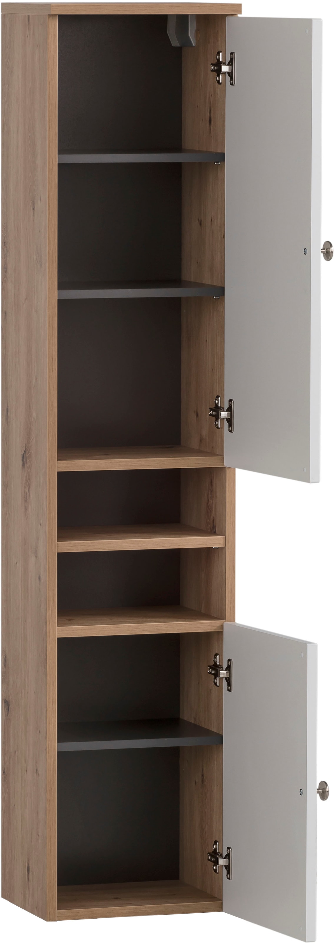 Schildmeyer Hochschrank »Jesper Breite 30,3 cm« Türen in Landhausoptik, Griff und Beschläge aus Metall