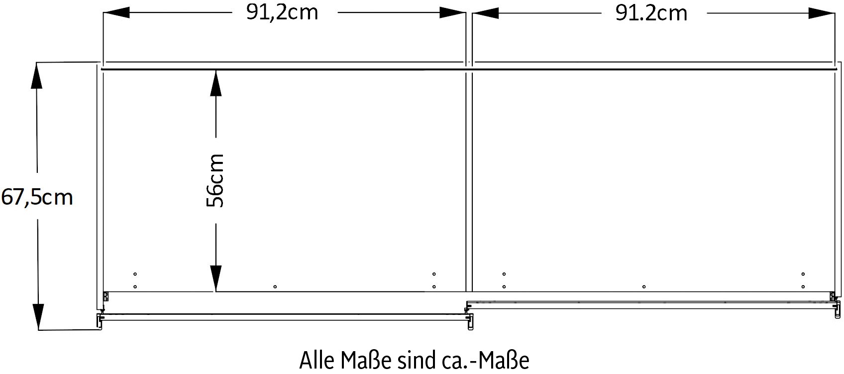 STAUD Schwebetürenschrank »Includo, Made in Germany« Mit vier verschiedenen Ausstattungsvarianten