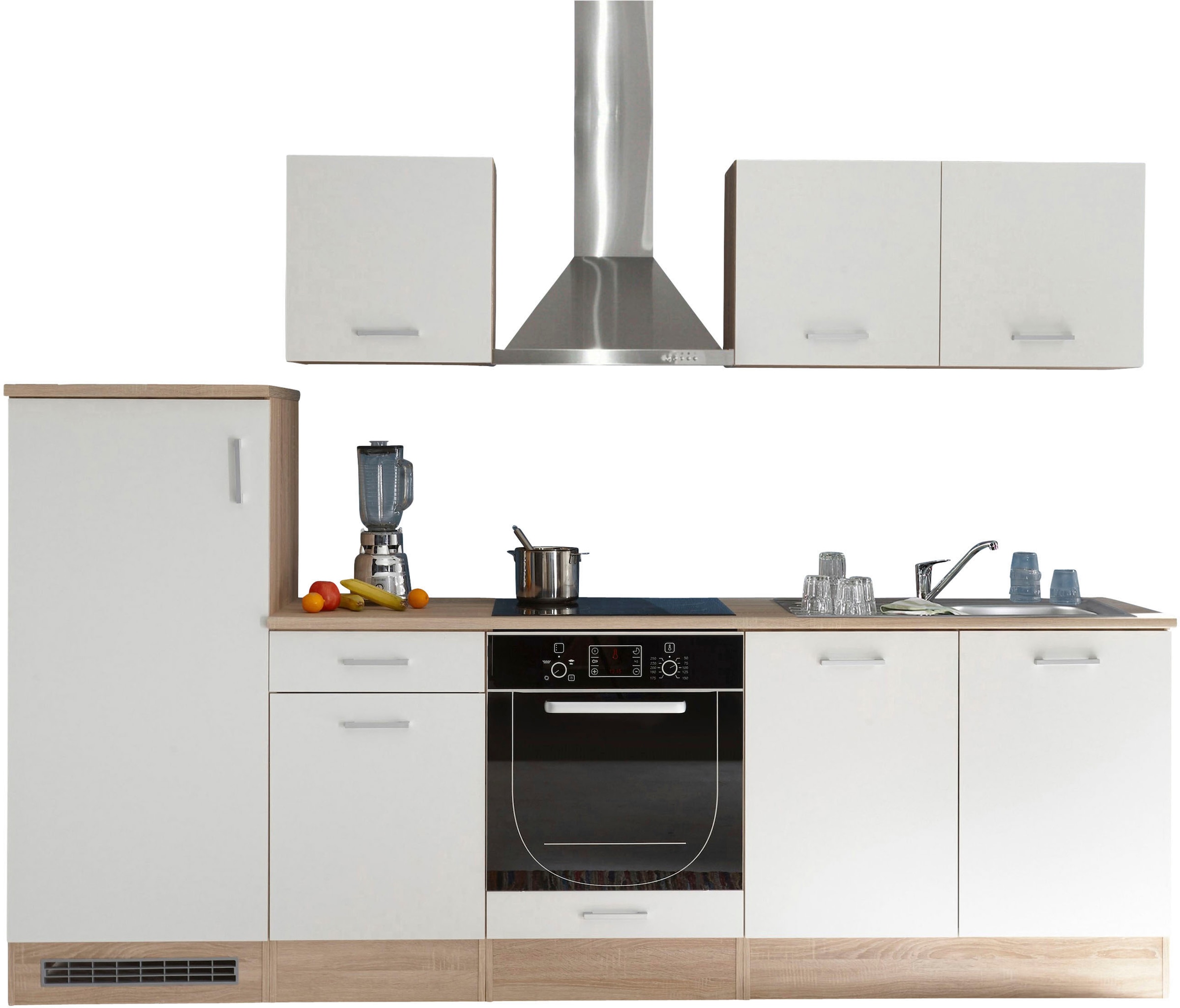 BASIC by Balculina Küchenzeile »Andy«, Breite 270 cm, wahlweise mit E-Geräten