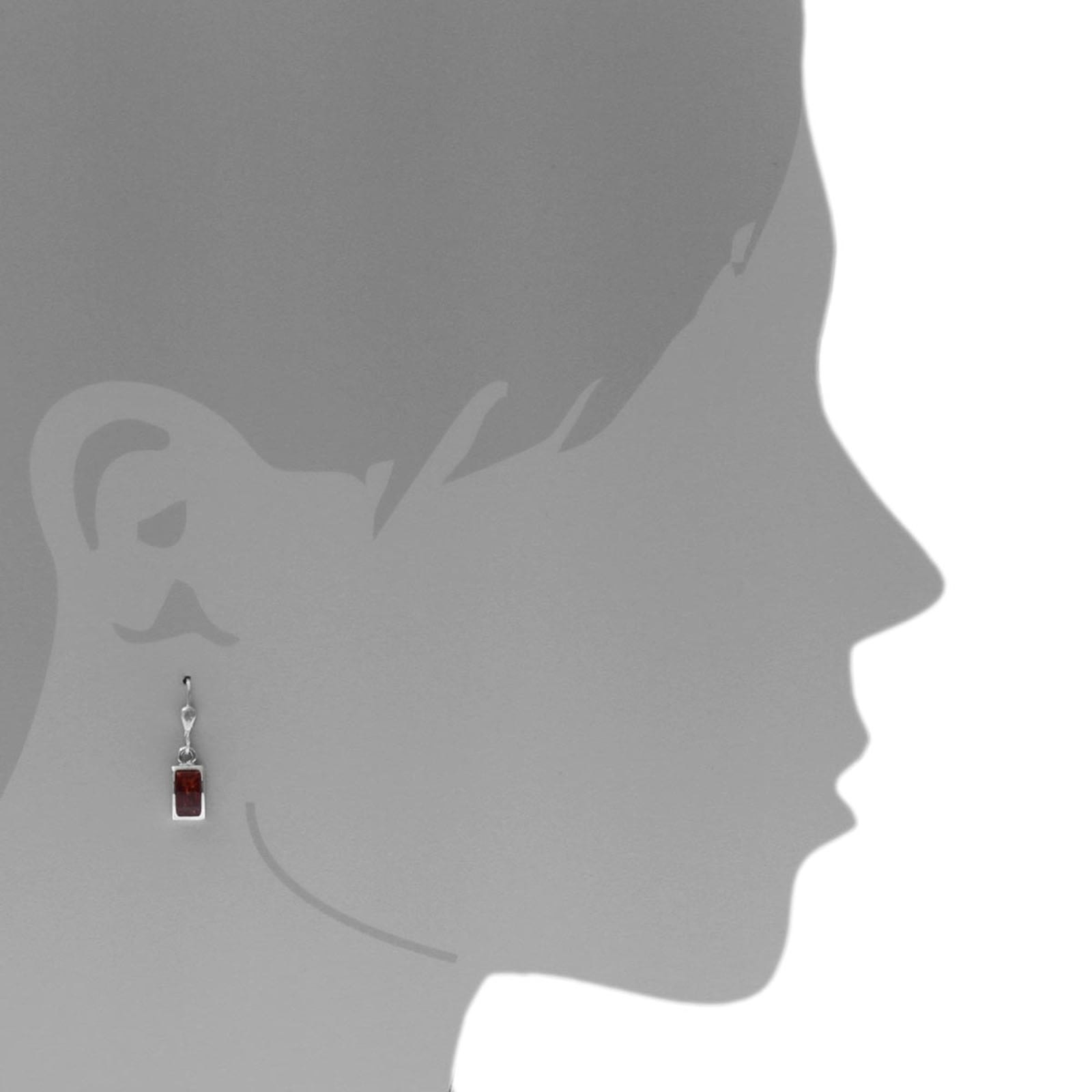 OSTSEE-SCHMUCK Paar Ohrhänger »- Astrid 8x4 - Silber 925/000 - Bernstein«