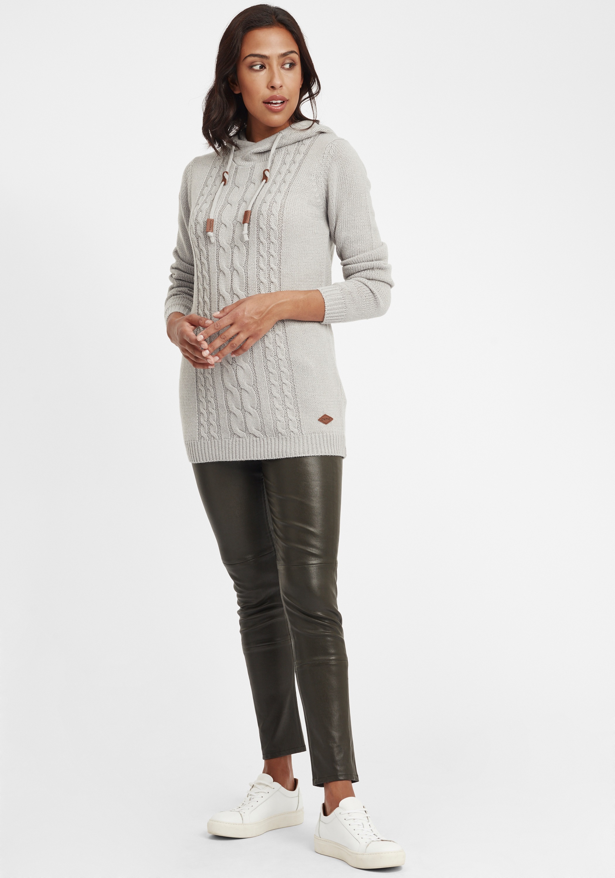 OXMO Strickjacke »Strickpullover OXCable«