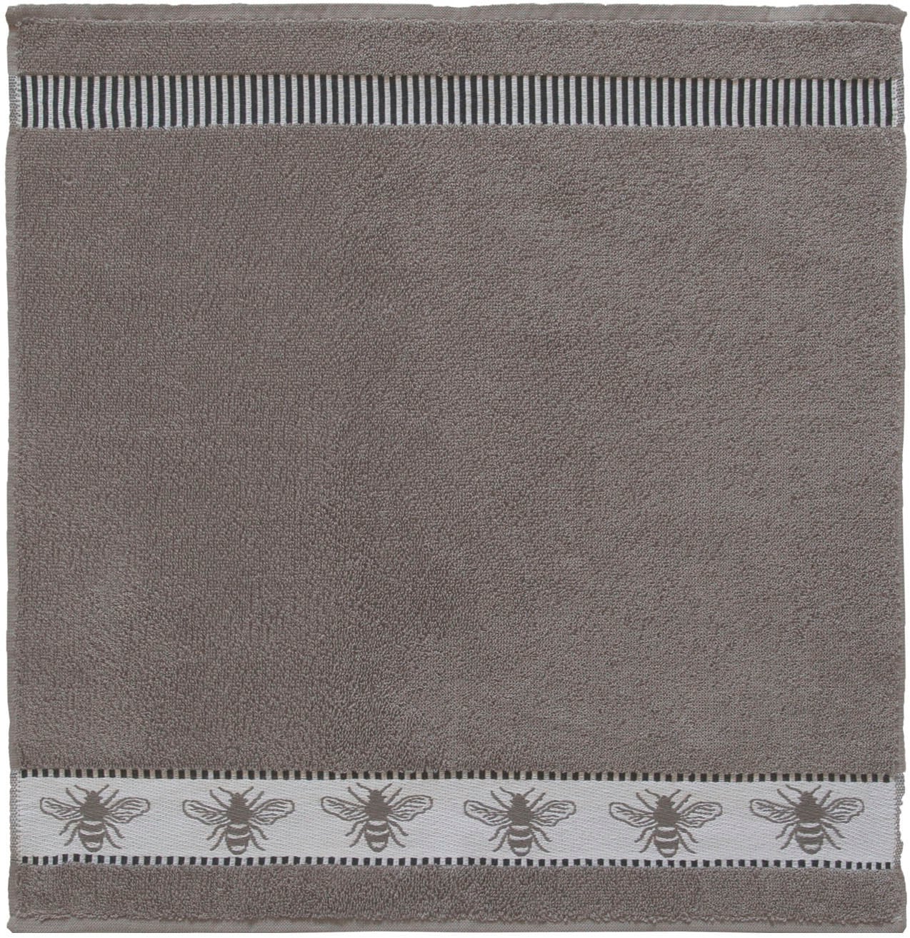DDDDD Geschirrtuch »DDDDD Küchenhandtuch Honey 50x55 Grau (6er-Pack)« schnell trocknend, 100% Baumwolle, mit Bienen