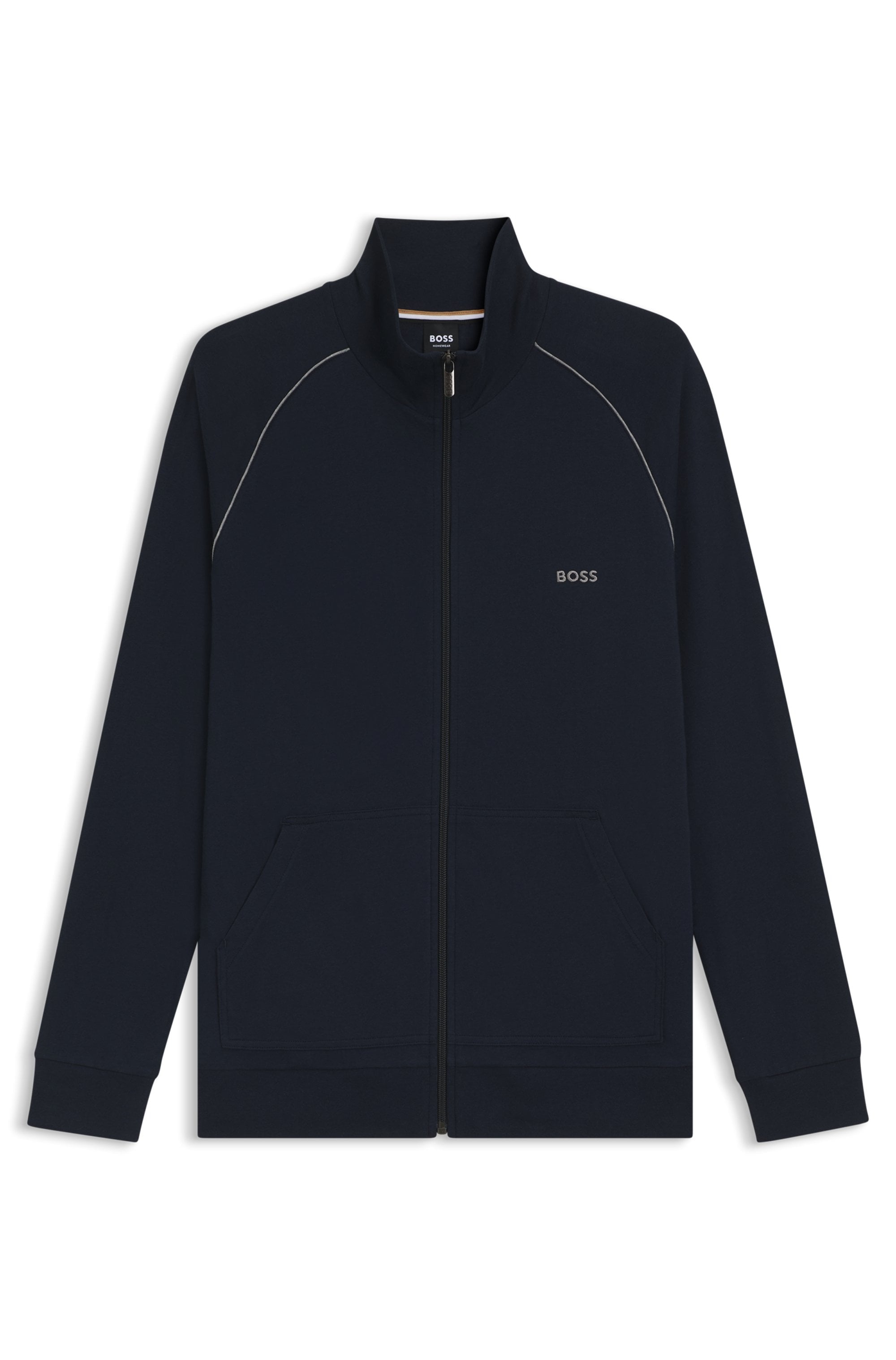BOSS Sweatjacke »Mix&Match Jacket Z« mit Kontrastnaht am Ärmel