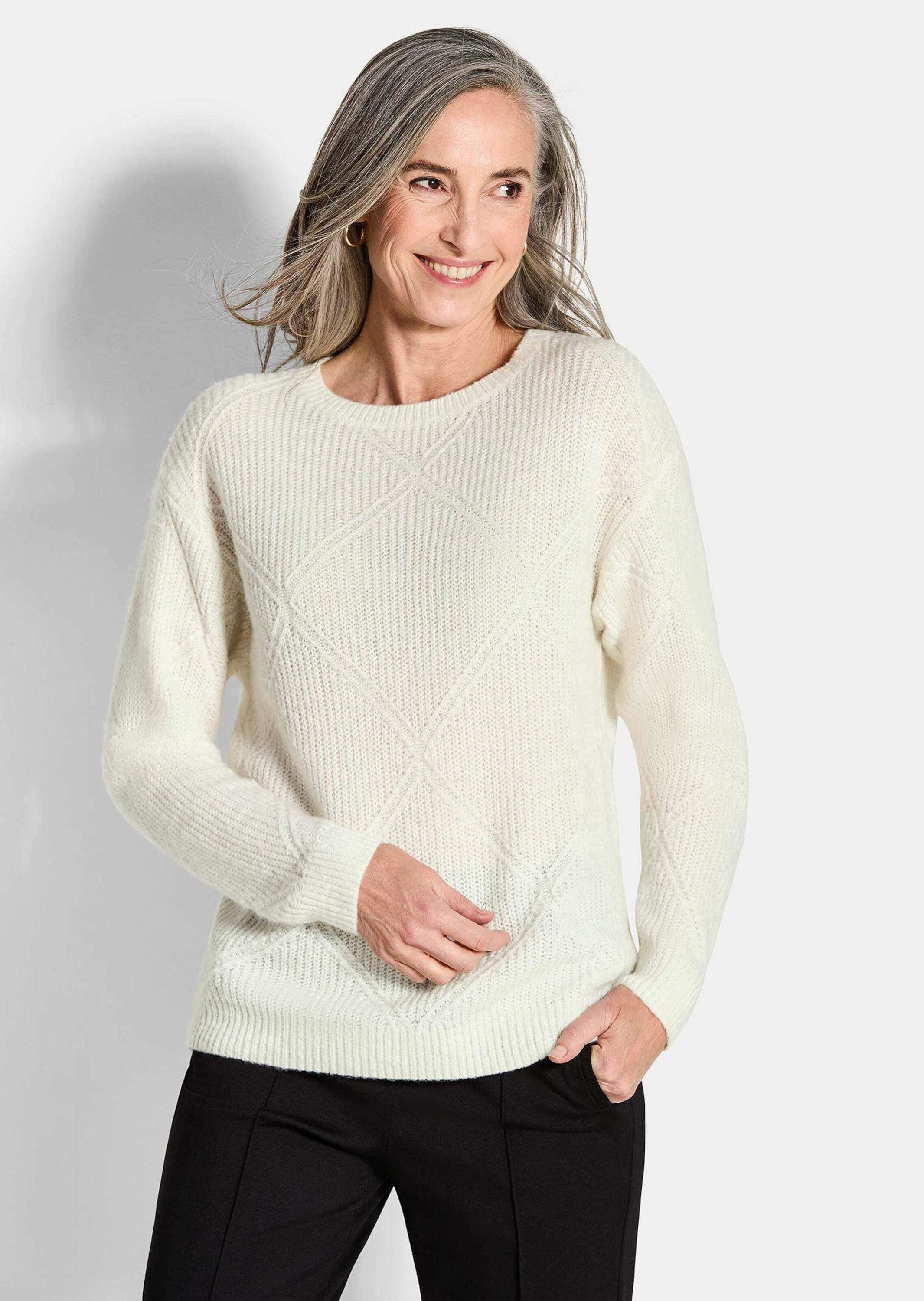 GOLDNER Rundhalspullover »Pullover aus leichtem Strick«