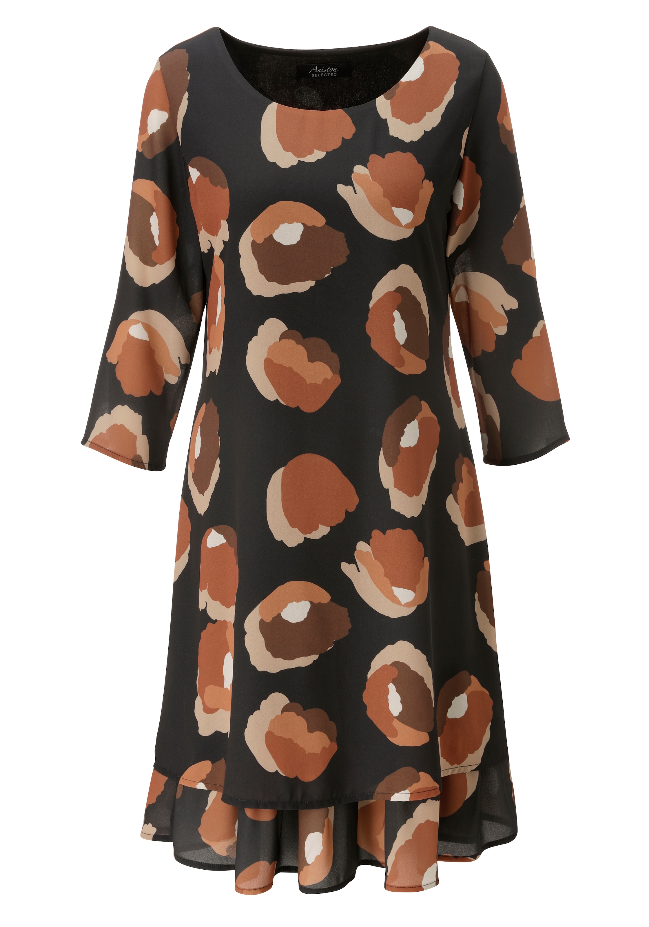 Aniston SELECTED Chiffonkleid aus zartem Chiffon im Lagenlook und gefüttert - NEUE KOLLEKTION