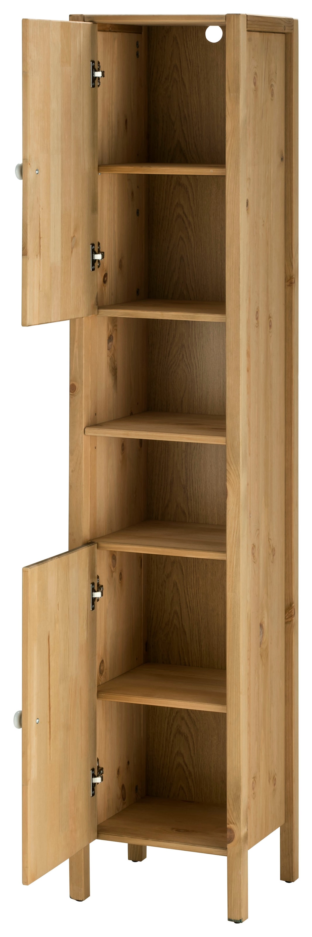Home affaire Hochschrank »Tina«, Badmöbel, Schrank, Breite 31,5 cm, Massivholz