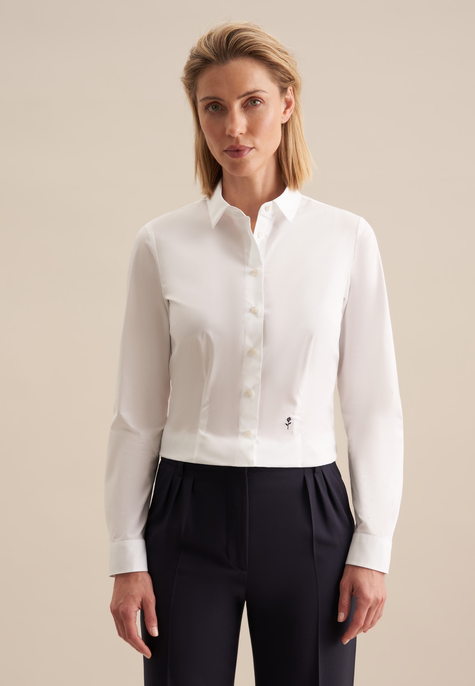 seidensticker Hemdbluse, Kragen Uni