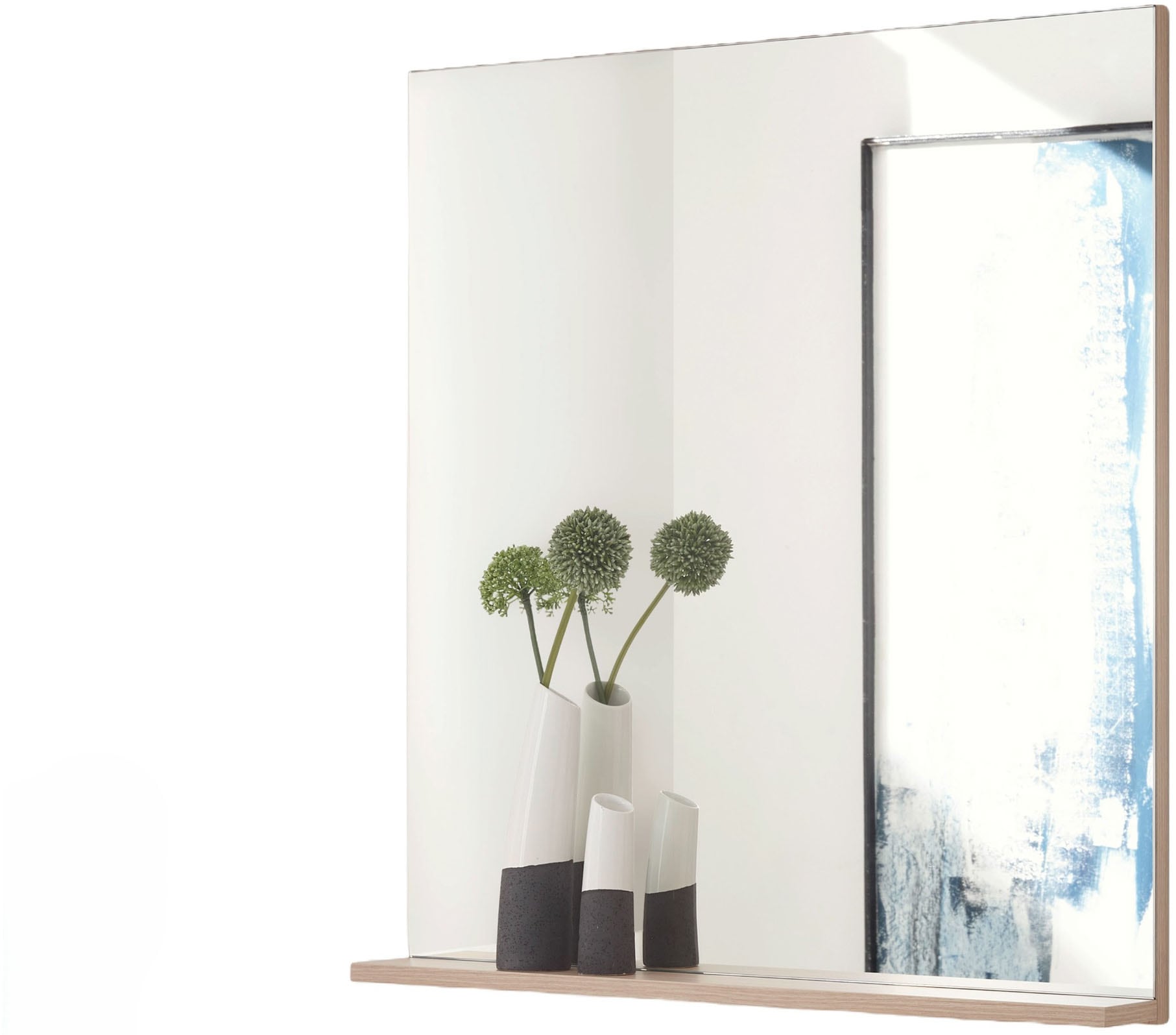 INOSIGN Garderobenspiegel »Giron/City, Spiegel in drei Farben, modernes Design«, universell einsetzbar, mit Ablagefläche, eckig, 75 cm breit