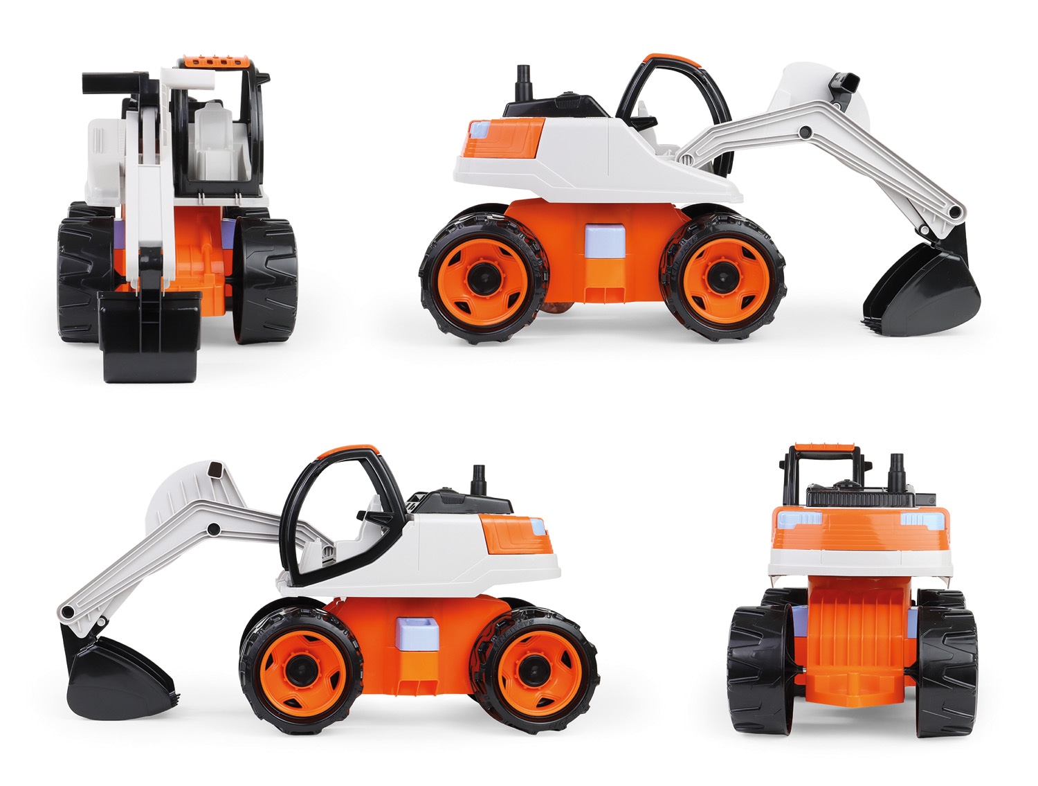 Lena® Spielzeug-Bagger »Giga Trucks Bagger Pro, Orange/Beige,« Made in Europe