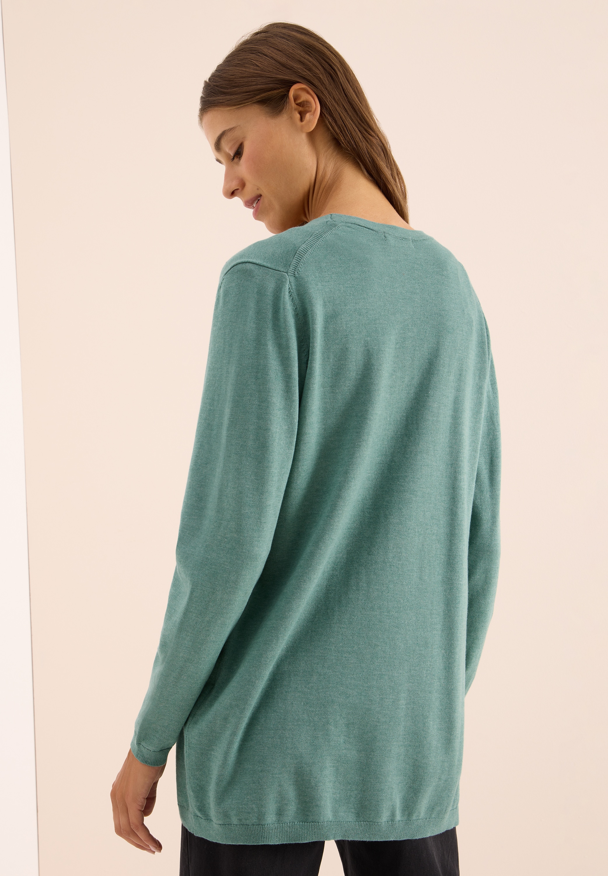 Cecil Longstrickjacke, softe Baumwollmischung