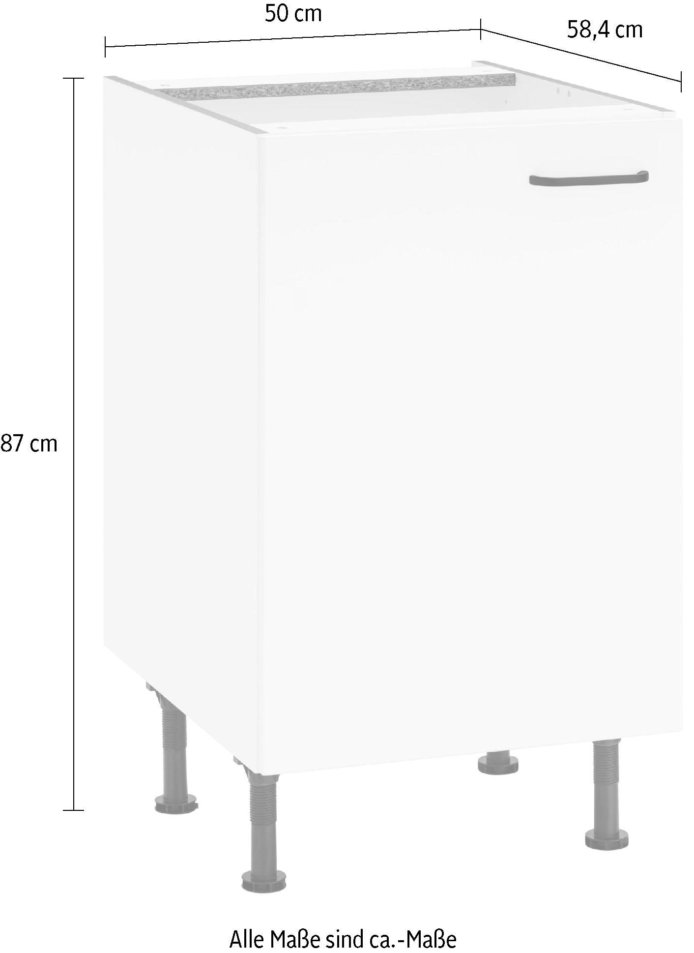 OPTIFIT Unterschrank »Elga« mit Soft-Close-Funktion, höhenverstellbare Füße, Breite 50 cm