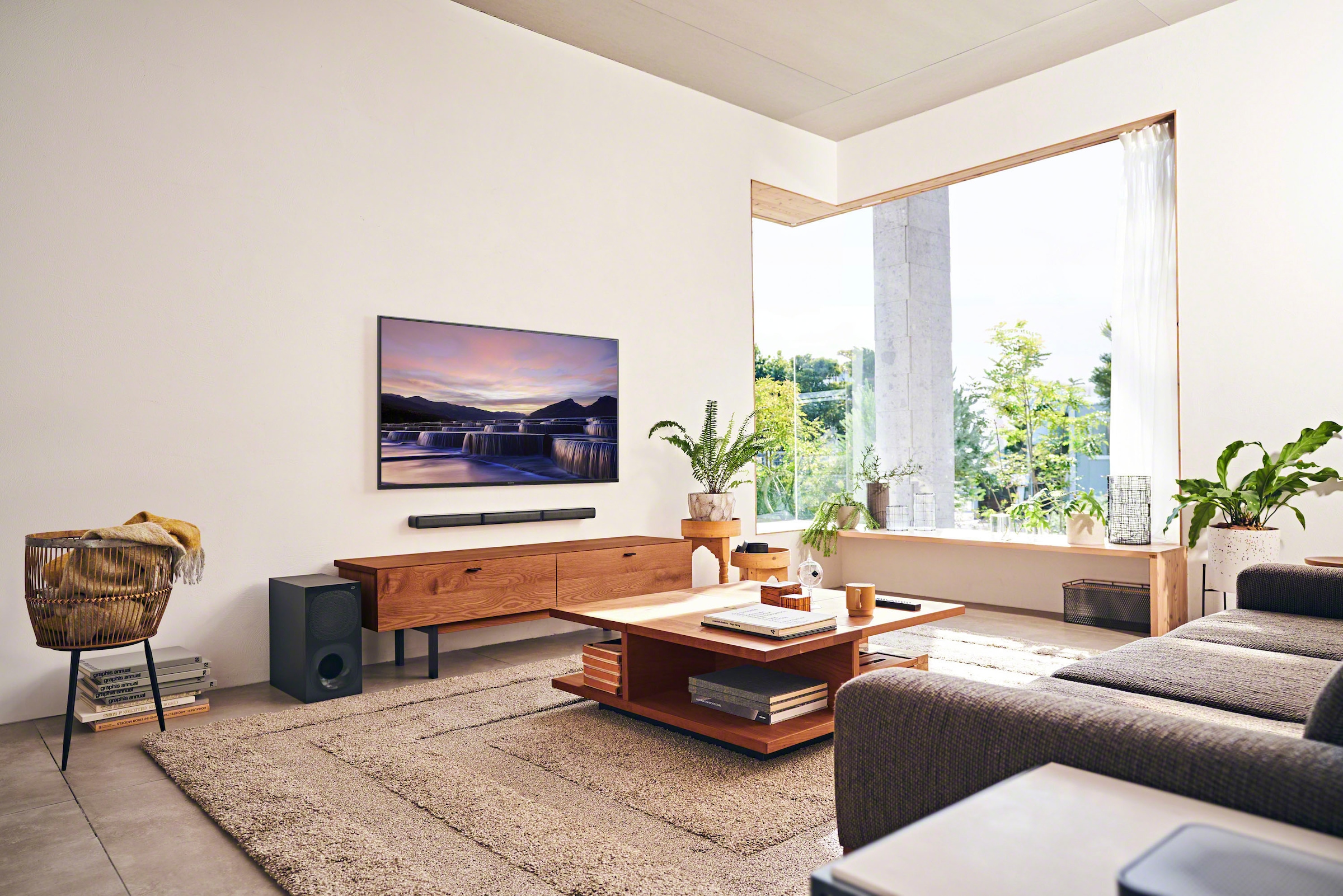 Sony Soundbar »HT-S40R Kanal-«, inkl. kabelgebundenem Subwoofer, kabellosen Rear-Lautsprechern