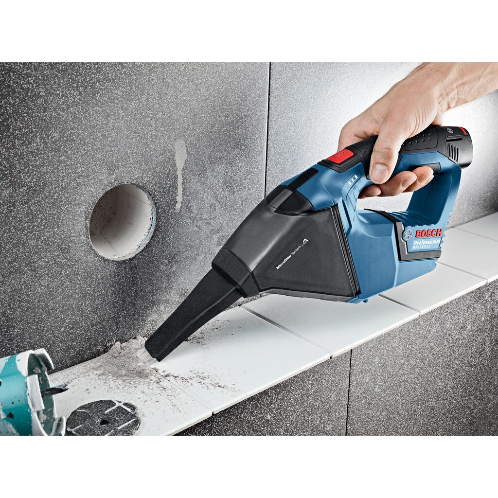 Bosch Professional Akku-Handstaubsauger »GAS 12V«, (Set)