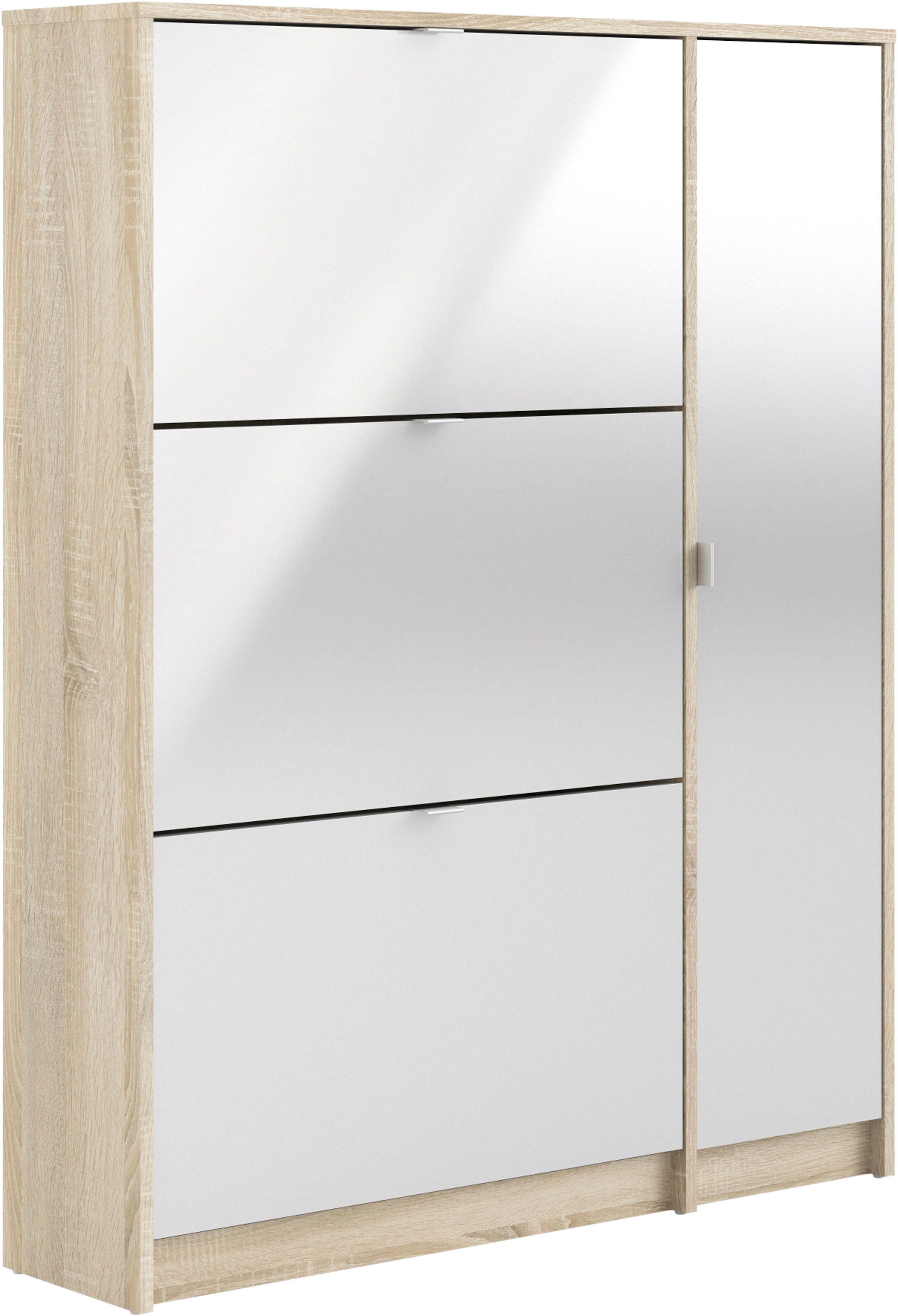 Shoe cabinet with 3 tilting doors and 2 layers Plus  1 door, none