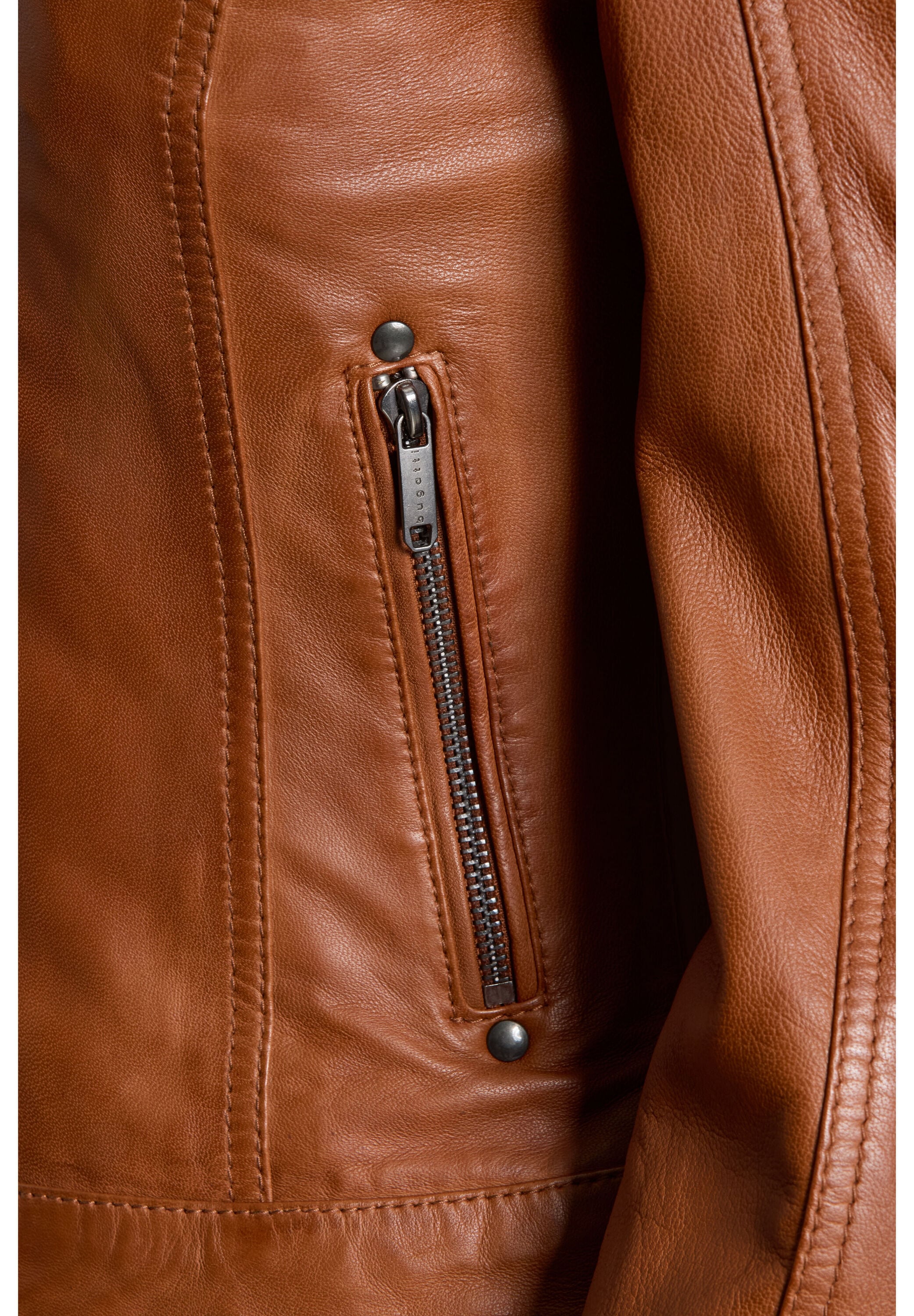bugatti Lederjacke »BULady-110« ohne Kapuze aus weichem Leder