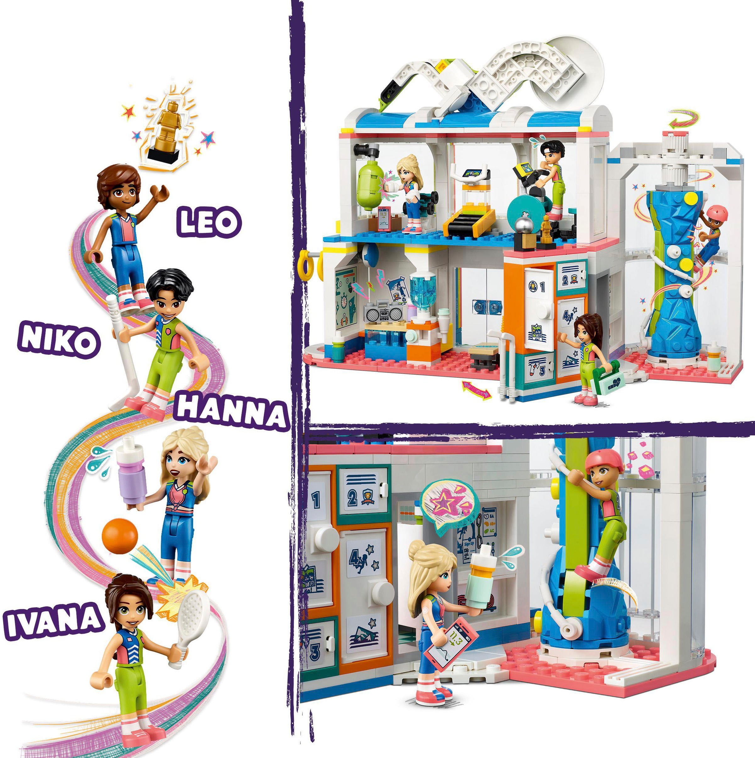 LEGO® Konstruktionsspielsteine »Sportzentrum (41744), LEGO® Friends«, (832 St.), Made in Europe