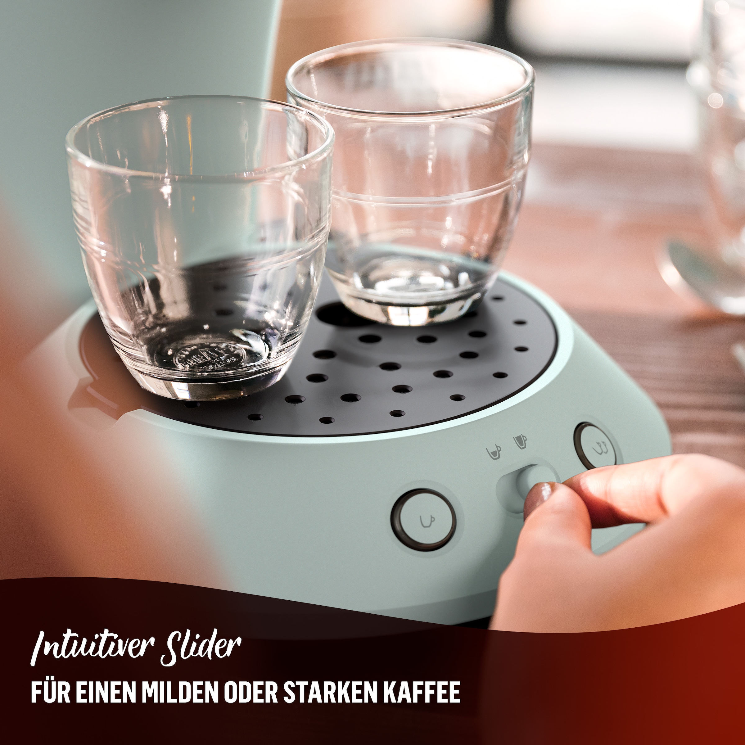 Philips Senseo Kaffeepadmaschine »Original Plus CSA210/20, mit zwei Kaffee-Einstellungen«, aus 28% rec. Plastik, inkl. Gratis-Zugabe (Wert 5 € UVP)