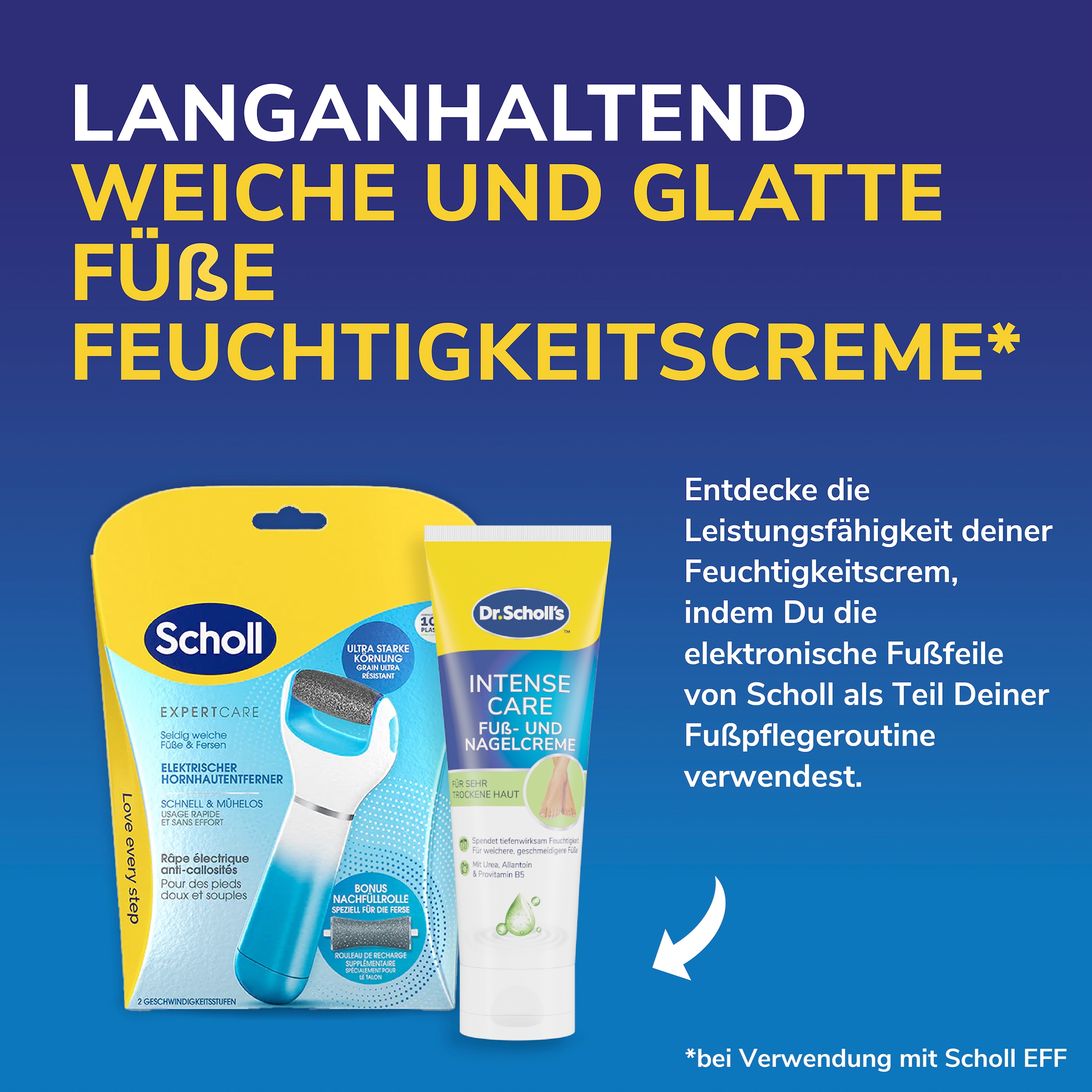 Scholl Fußcreme »ExpertCare« reichaltige Fuß- und Nagelcreme für raue Füße