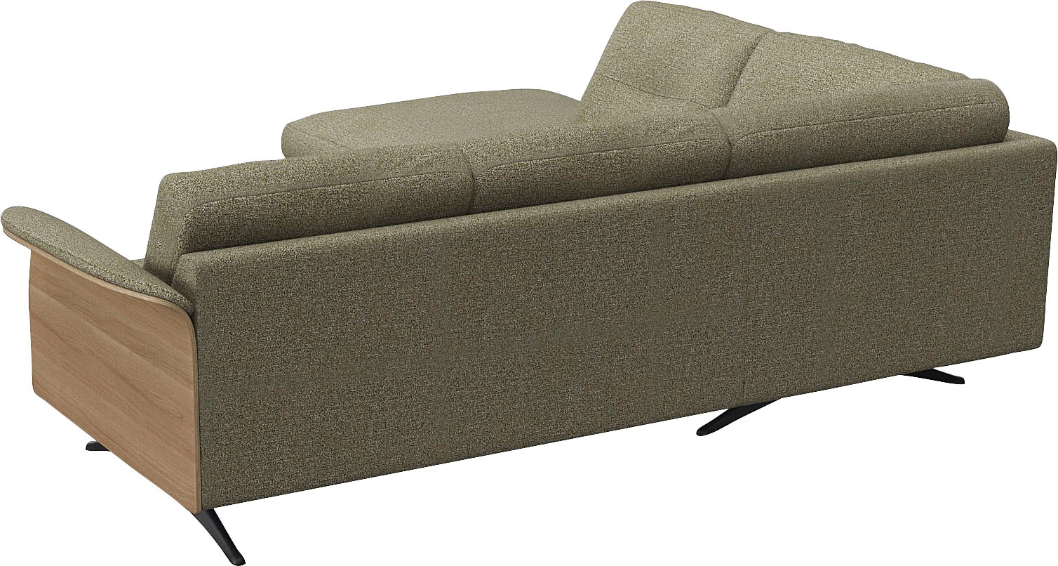 FLEXLUX Ecksofa »Glow, super bequem durch hochwertigem Sitzaufbau mit Federkern, L-Form«, Modernes skandinavisches Design
