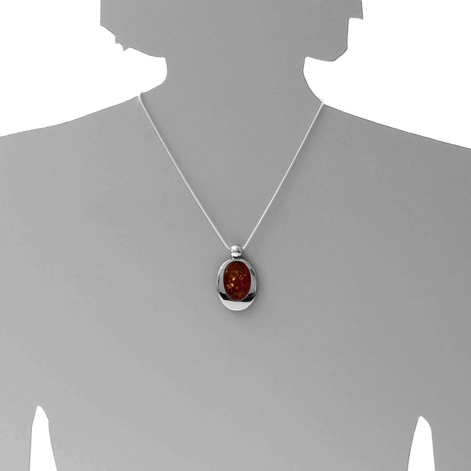 OSTSEE-SCHMUCK Kettenanhänger »- Dagrun - Silber 925/000 - Bernstein«