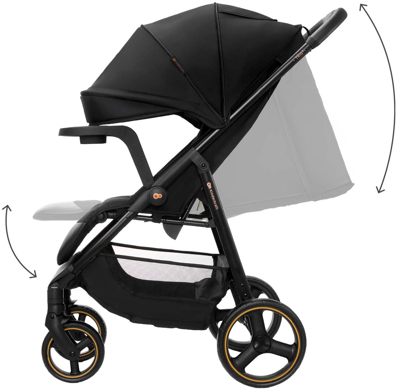 Kinderkraft Kinder-Buggy »TRIG 3 mit Snacktablett« 22 kg